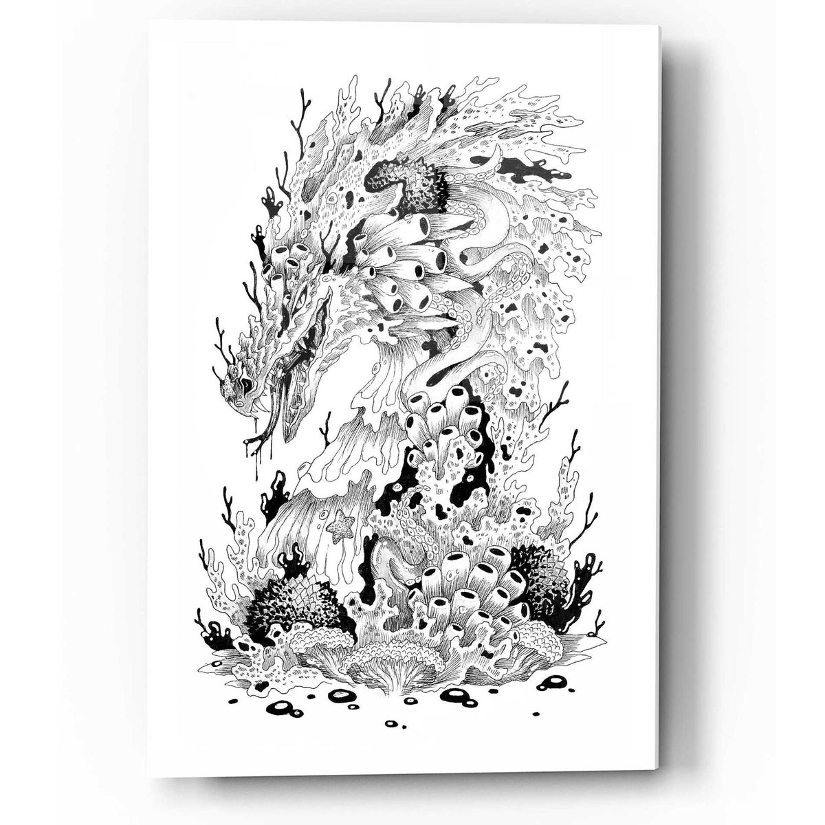 Epic Art 'Coral Dragon ' by Avery Multer, Acrylic Glass Wall Art