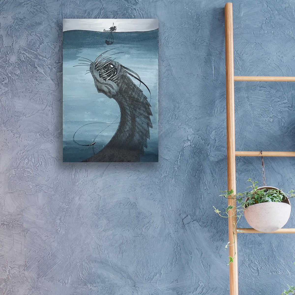 Epic Art 'Bait' by Avery Multer, Acrylic Glass Wall Art,16x24