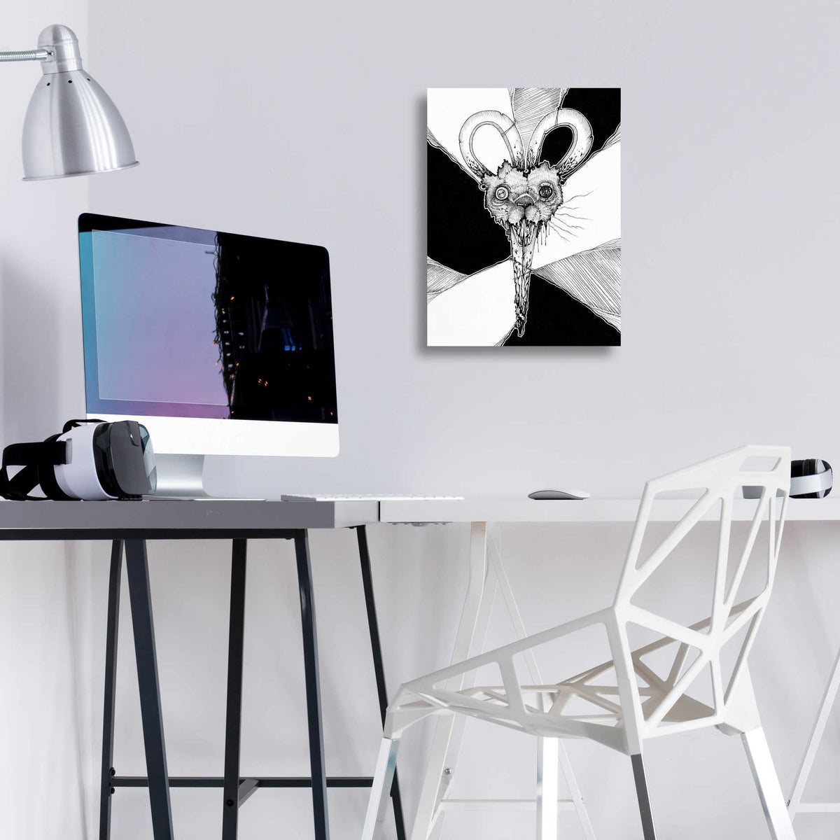 Epic Art 'Stitched Apart ' by Avery Multer, Acrylic Glass Wall Art,12x16