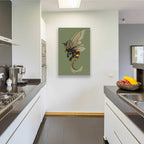 Epic Art 'Bee Dragon Celadon' by Avery Multer, Acrylic Glass Wall Art,24x36