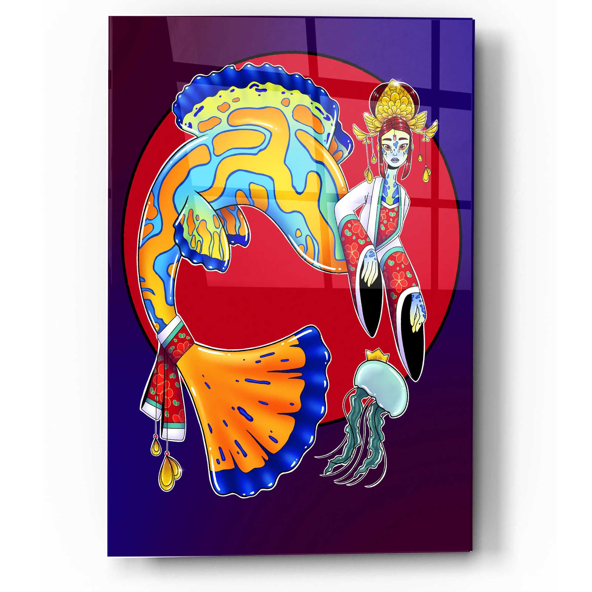 Epic Art 'Royalty' by Avery Multer, Acrylic Glass Wall Art,12x16