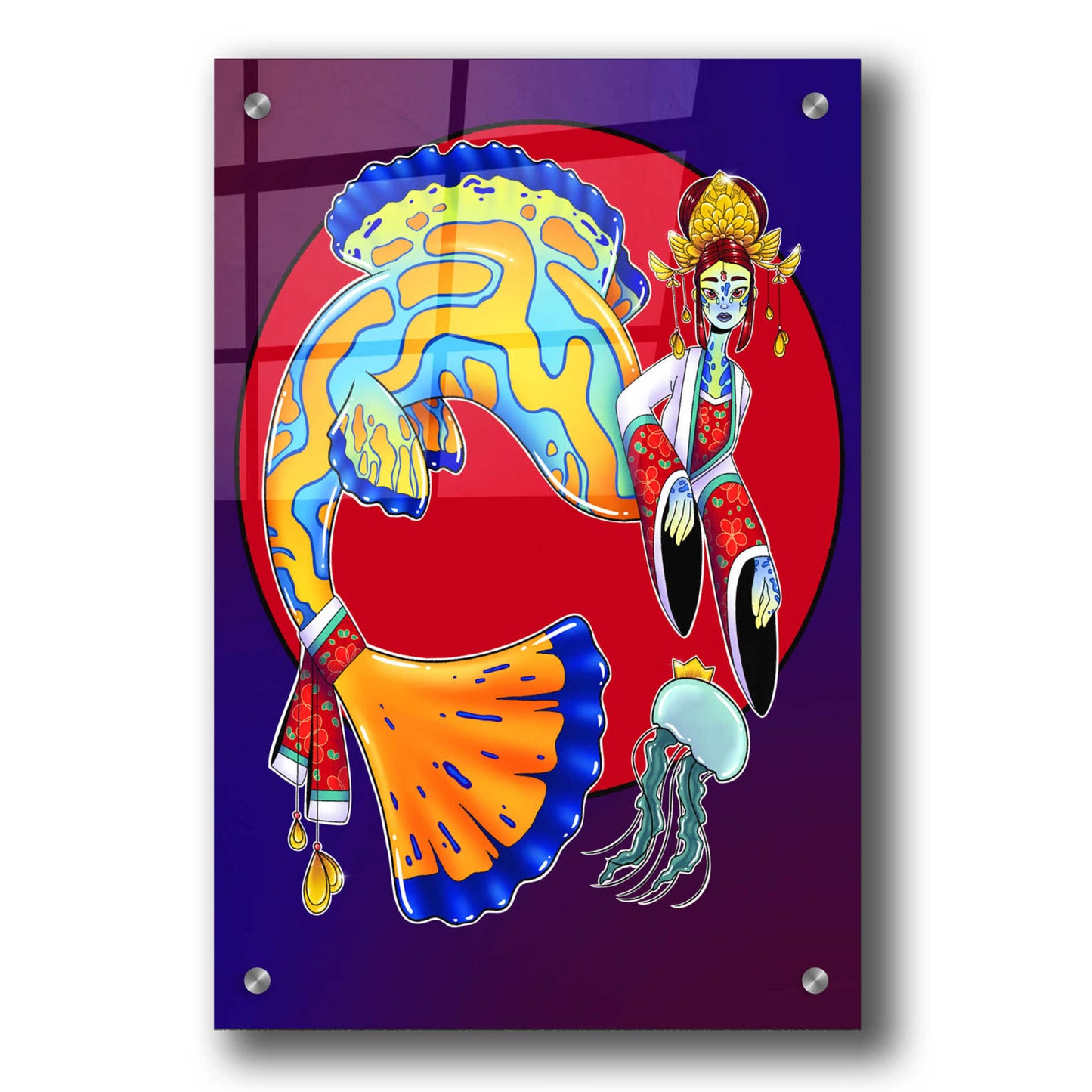 Epic Art 'Royalty' by Avery Multer, Acrylic Glass Wall Art,24x36