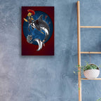 Epic Art 'Warrior Mermaid' by Avery Multer, Acrylic Glass Wall Art,16x24