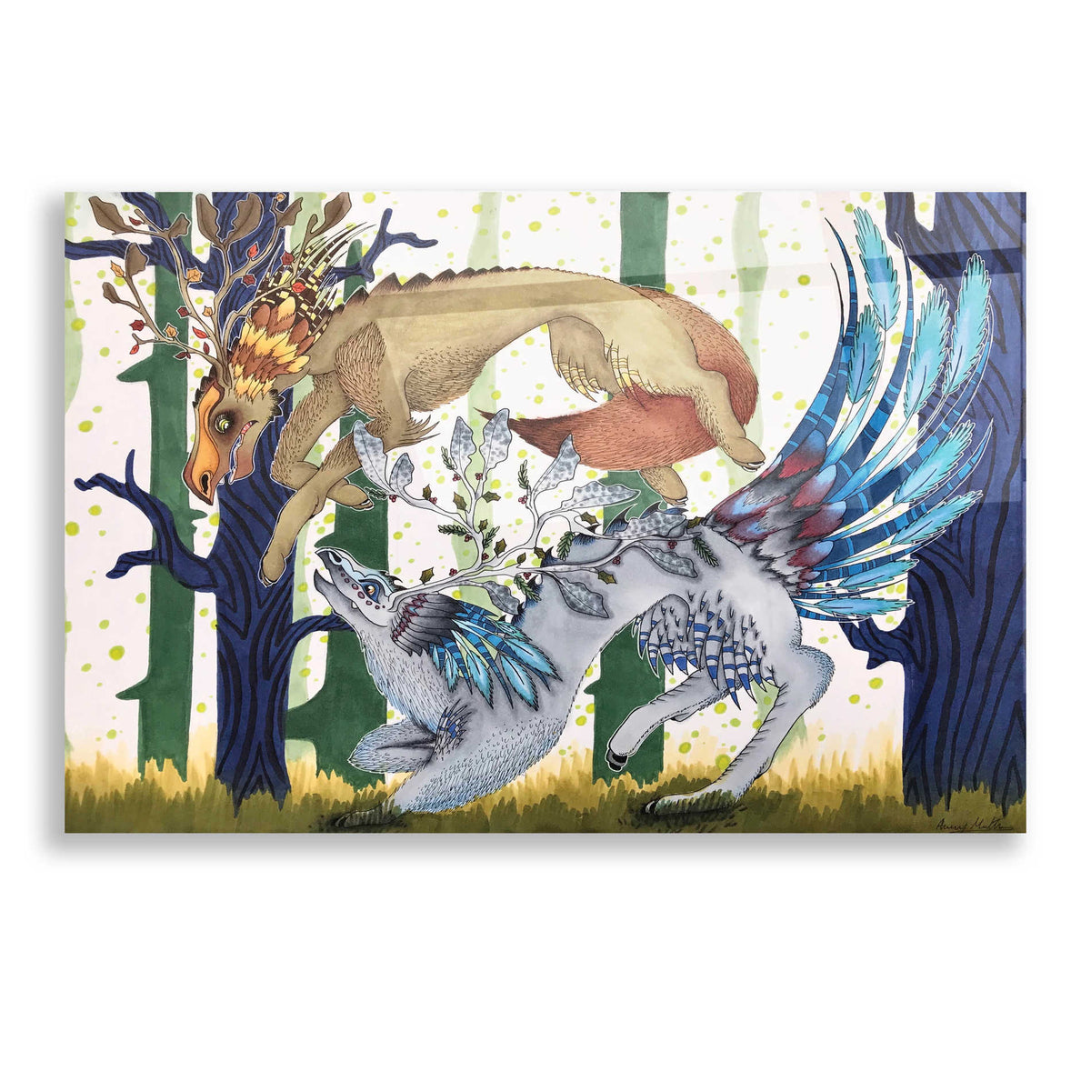 Epic Art 'The Chase' by Avery Multer, Acrylic Glass Wall Art