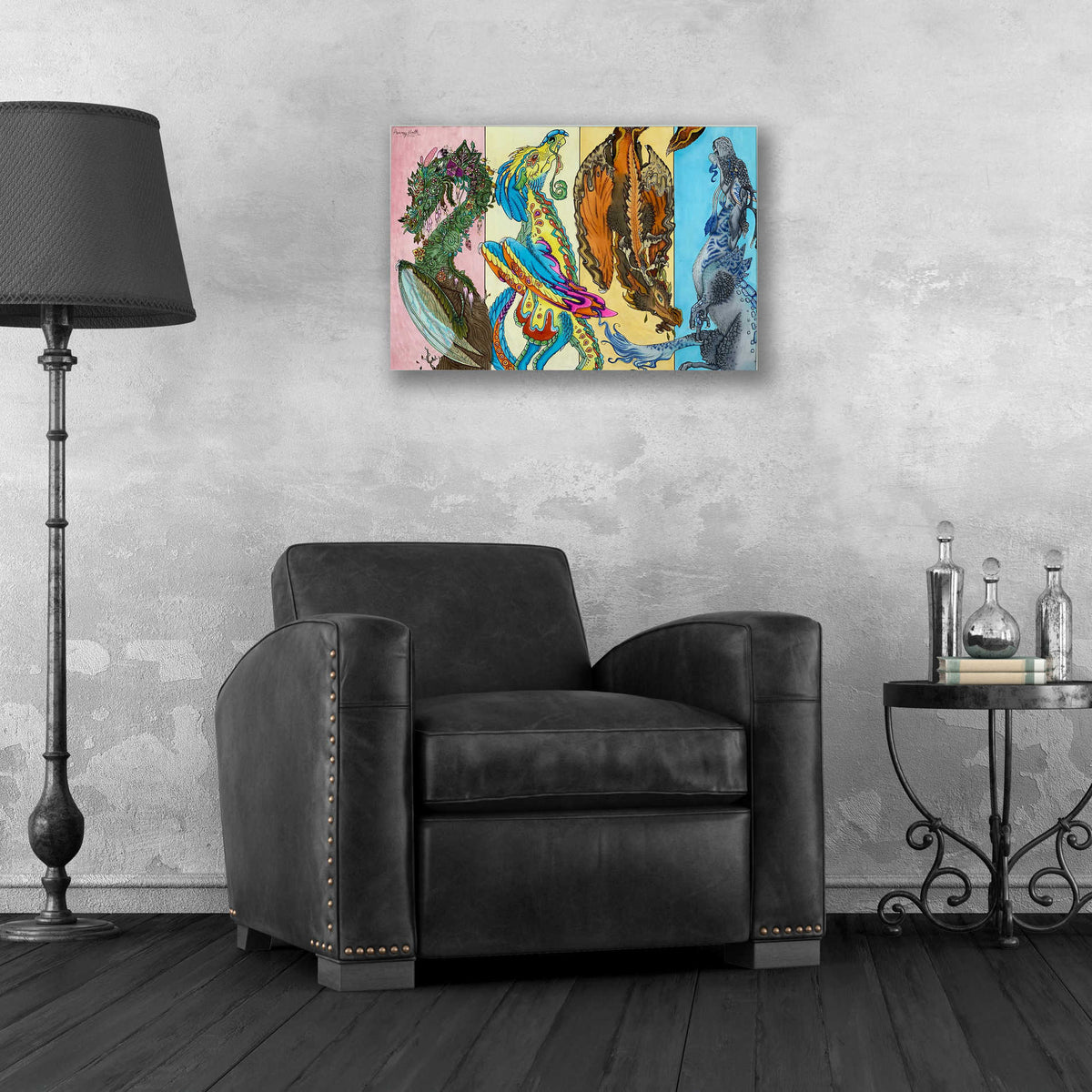 Epic Art 'The Four Seasons' by Avery Multer, Acrylic Glass Wall Art,24x16
