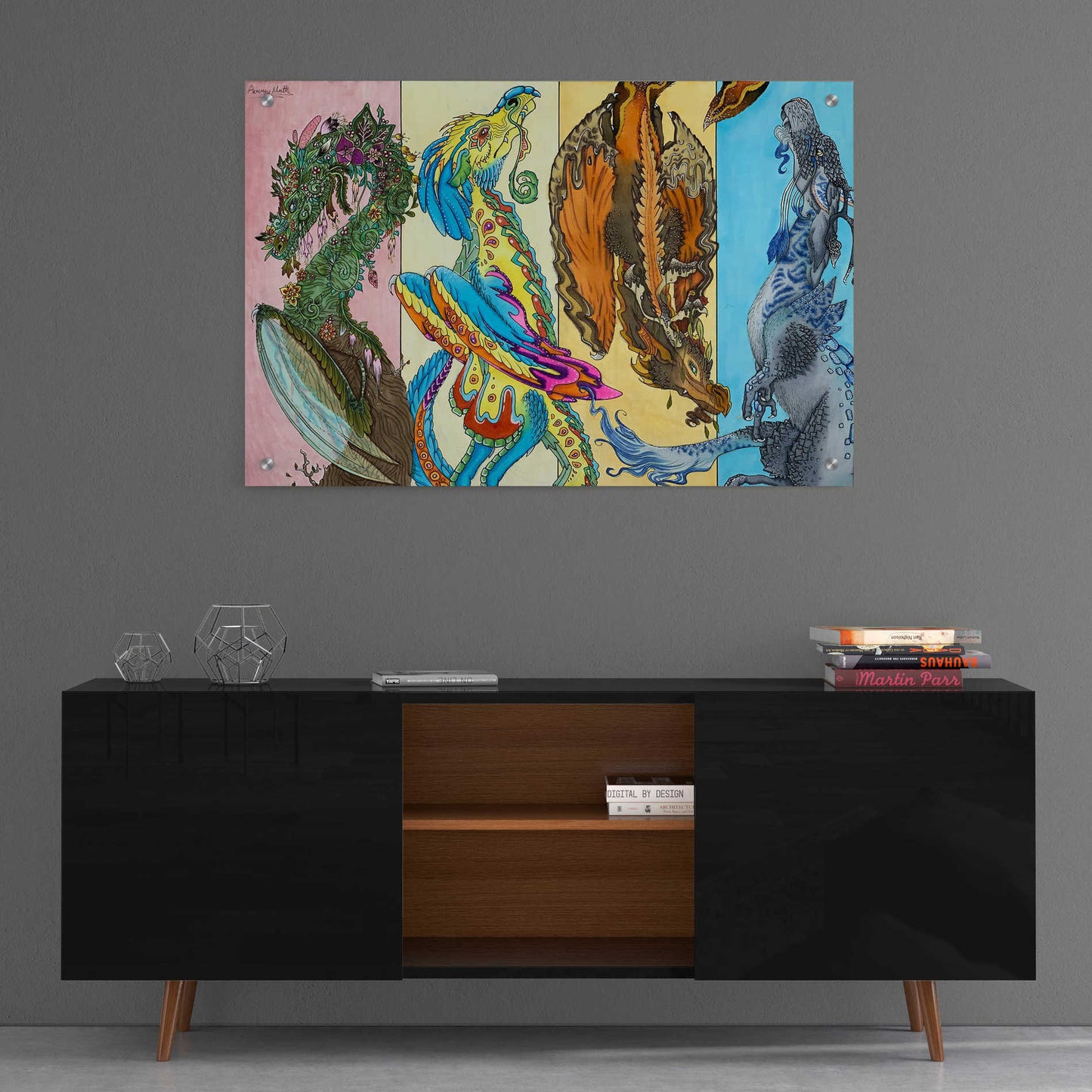 Epic Art 'The Four Seasons' by Avery Multer, Acrylic Glass Wall Art,36x24