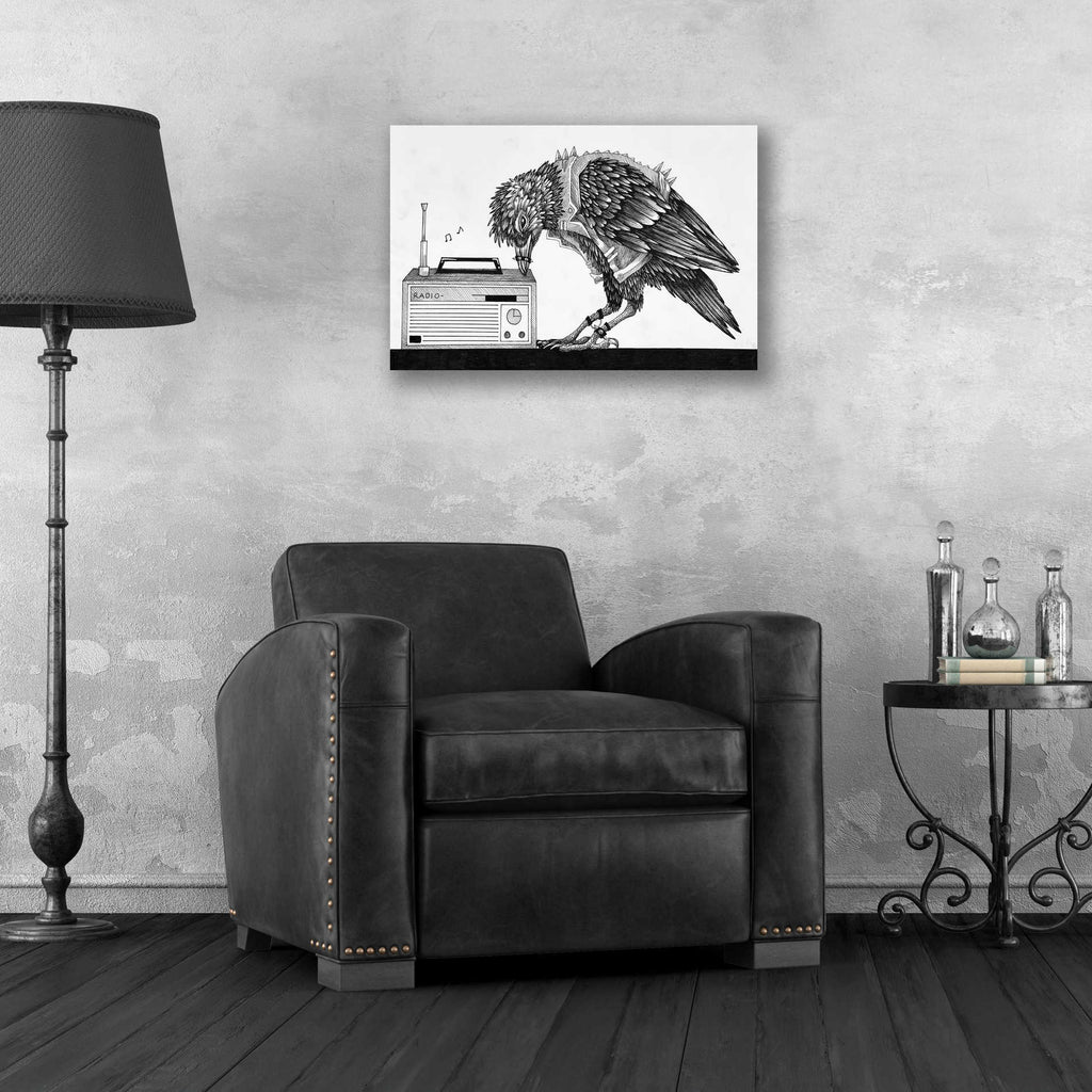 Epic Art 'Heavy Metal Crow' by Avery Multer, Acrylic Glass Wall Art,24x16