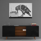 Epic Art 'Heavy Metal Crow' by Avery Multer, Acrylic Glass Wall Art,36x24