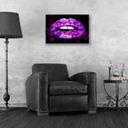 Epic Art 'Bitcoin Milkshake Amethyst' by Acrylic Glass Wall Art,24x16