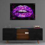 Epic Art 'Bitcoin Milkshake Amethyst' by Acrylic Glass Wall Art,36x24