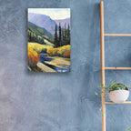 Epic Art 'Purple Mountain Majesty I' by Tim O'Toole, Acrylic Glass Wall Art,16x24