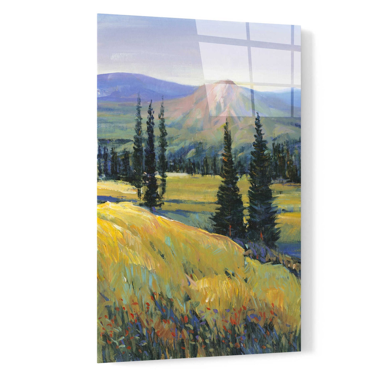 Epic Art 'Purple Mountain Majesty II' by Tim O'Toole, Acrylic Glass Wall Art,16x24