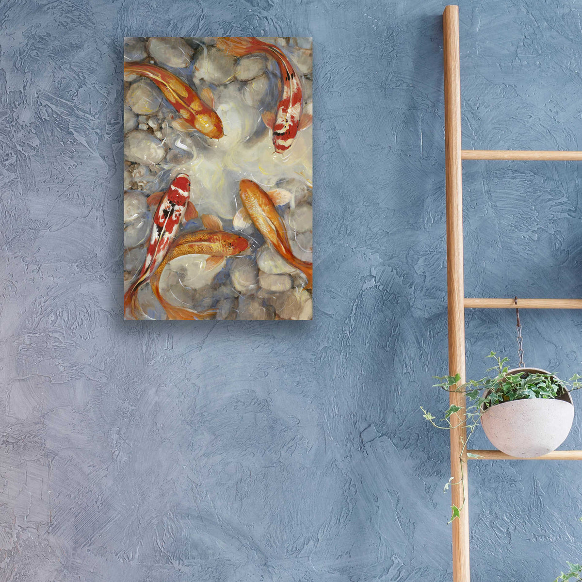 Epic Art 'Vibrant Koi I' by Tim O'Toole, Acrylic Glass Wall Art,16x24