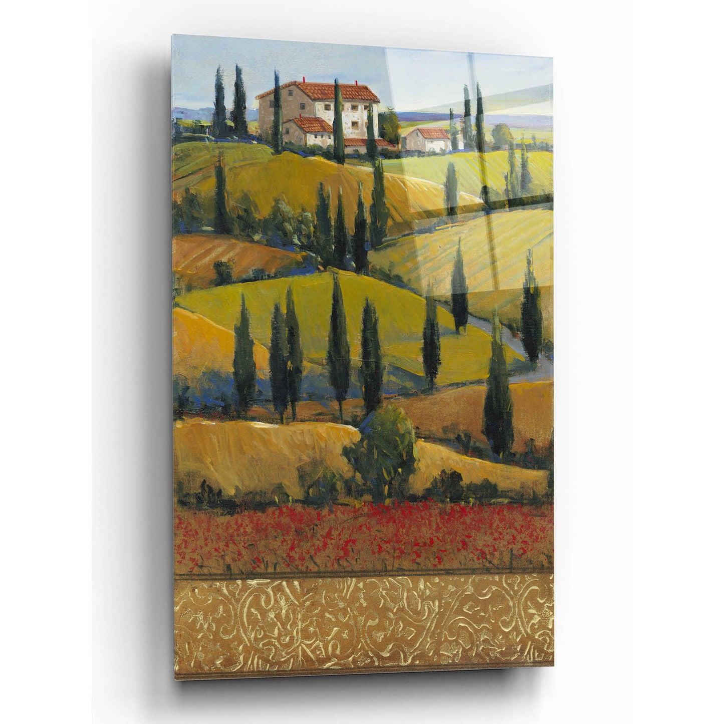 Epic Art 'Hilltop Villa II' by Tim O'Toole, Acrylic Glass Wall Art,12x16