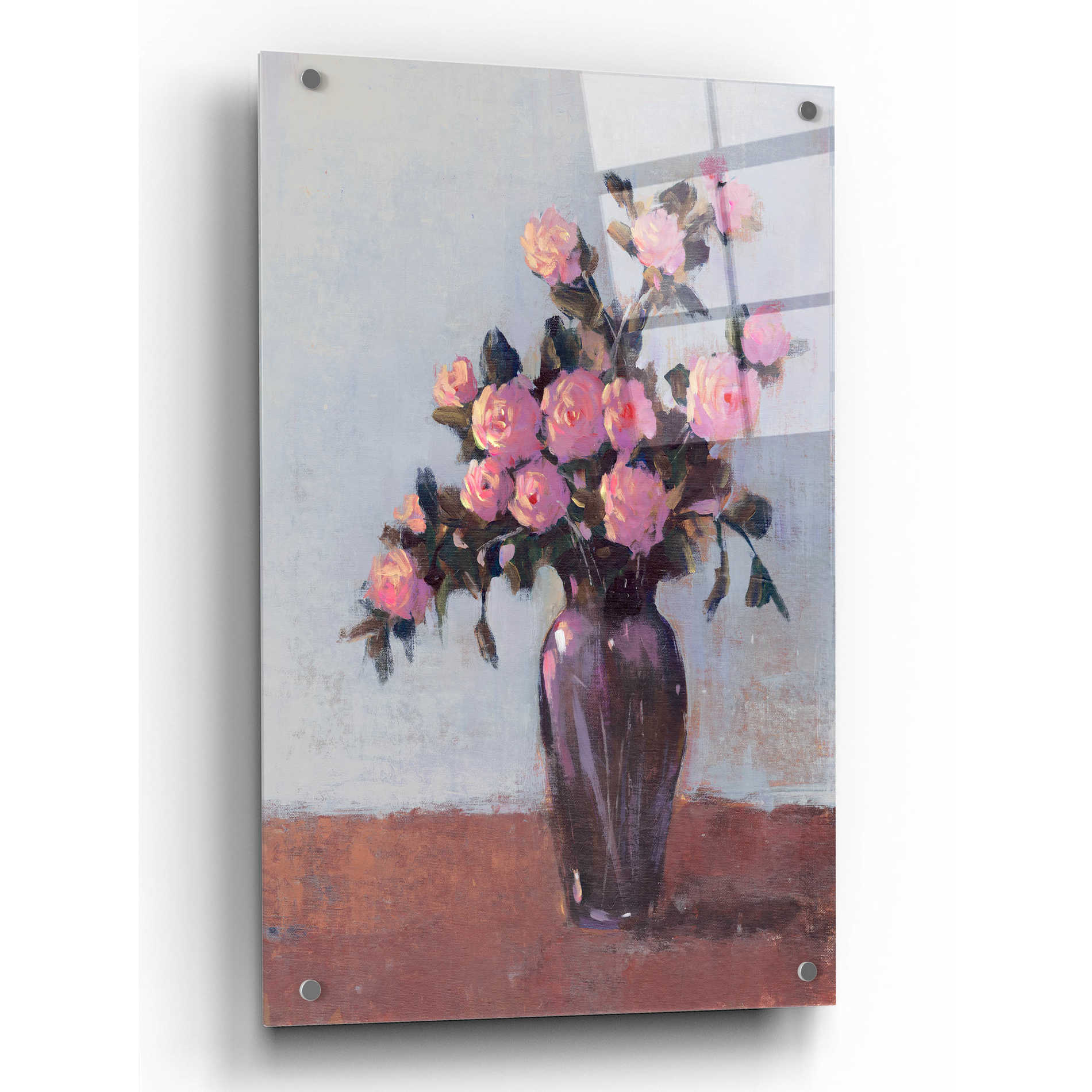 Epic Art 'Soft Lit Roses I' by Tim O'Toole, Acrylic Glass Wall Art,24x36
