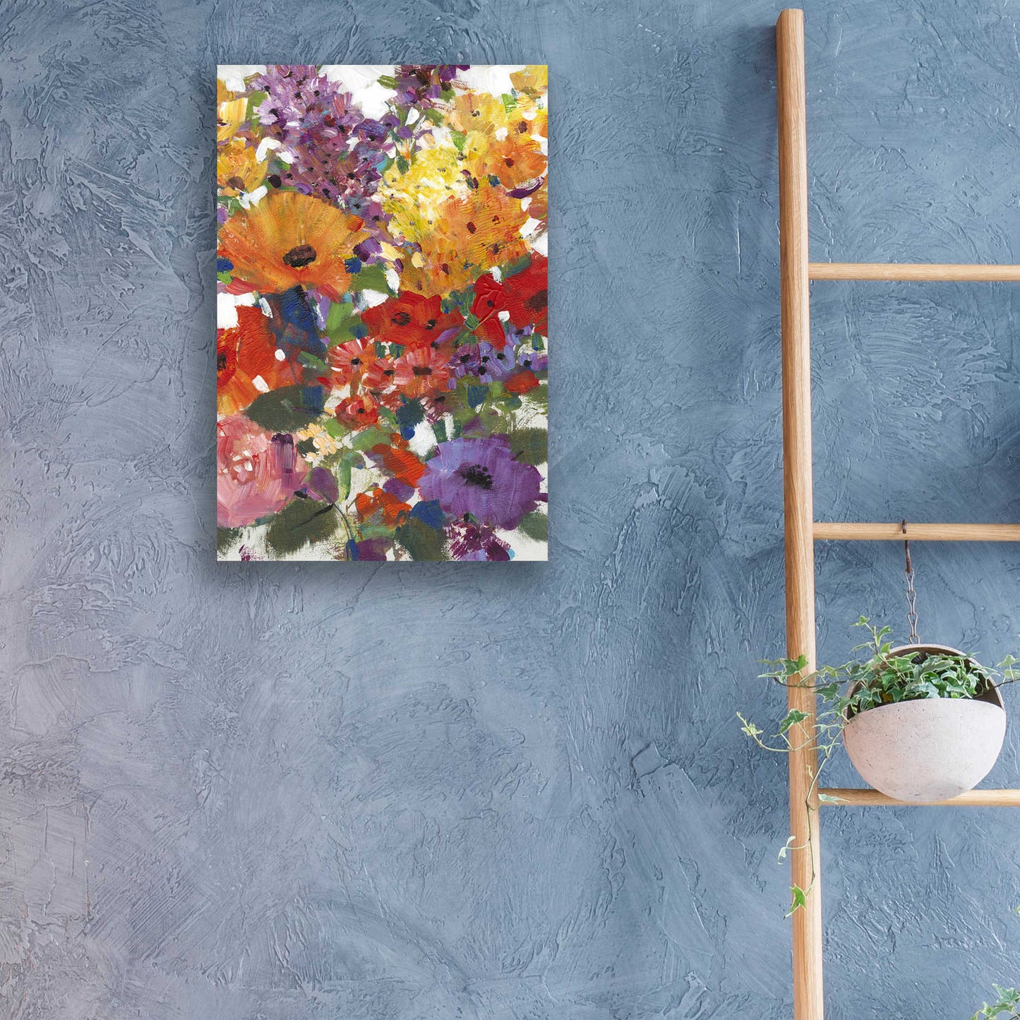 Epic Art 'Fresh Floral I' by Tim O'Toole, Acrylic Glass Wall Art,16x24