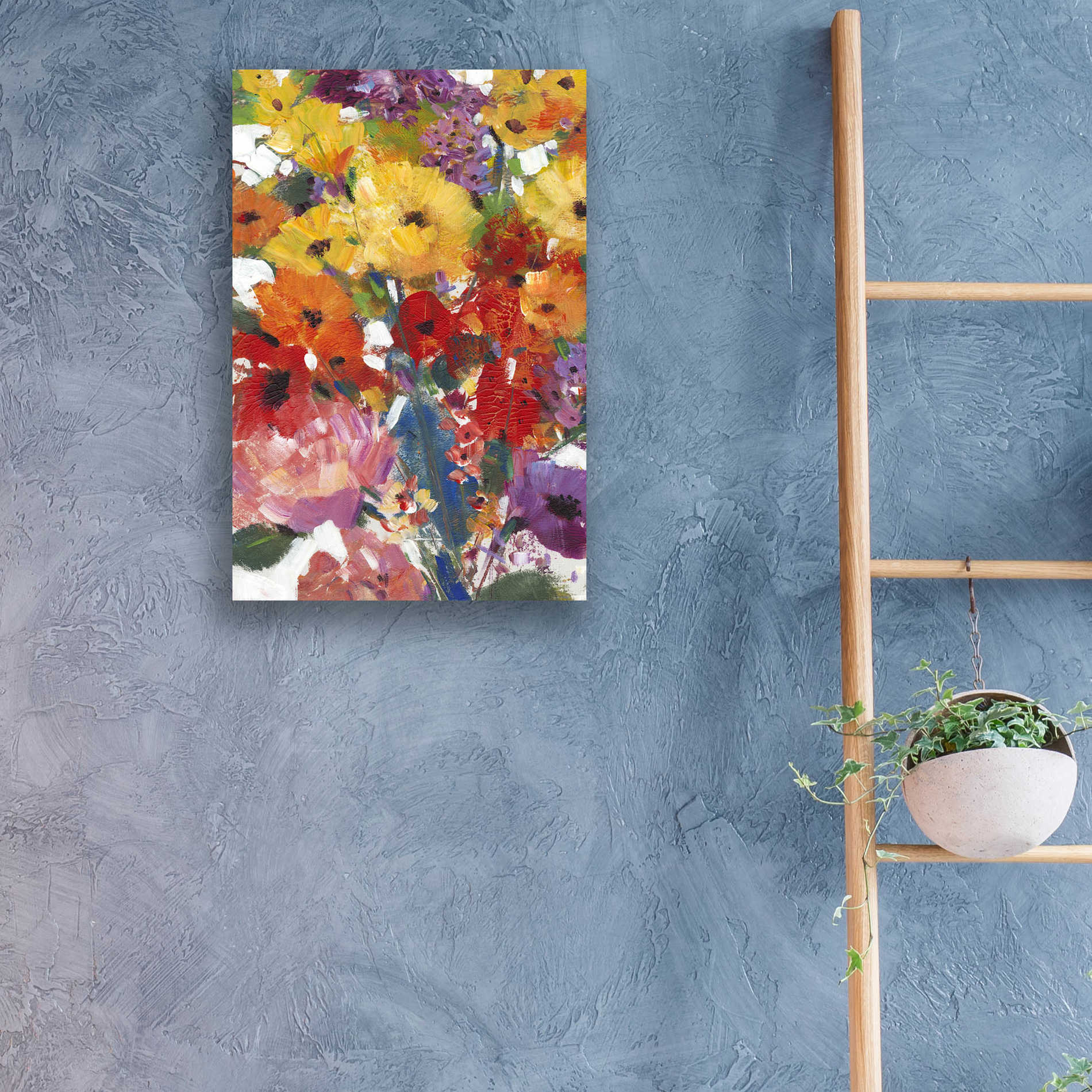 Epic Art 'Fresh Floral II' by Tim O'Toole, Acrylic Glass Wall Art,16x24