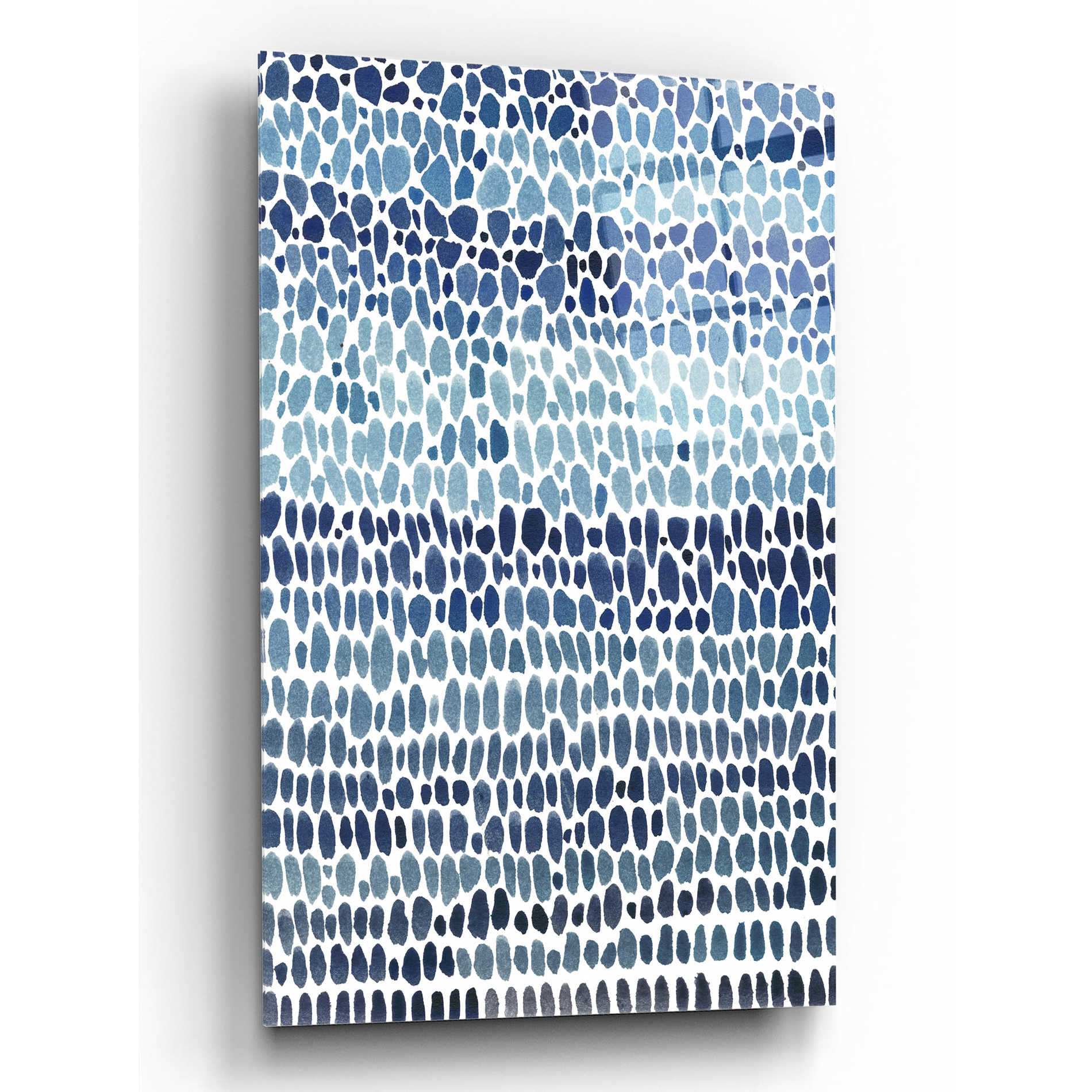 Epic Art 'Blue Progression I' by Tim O'Toole, Acrylic Glass Wall Art,16x24