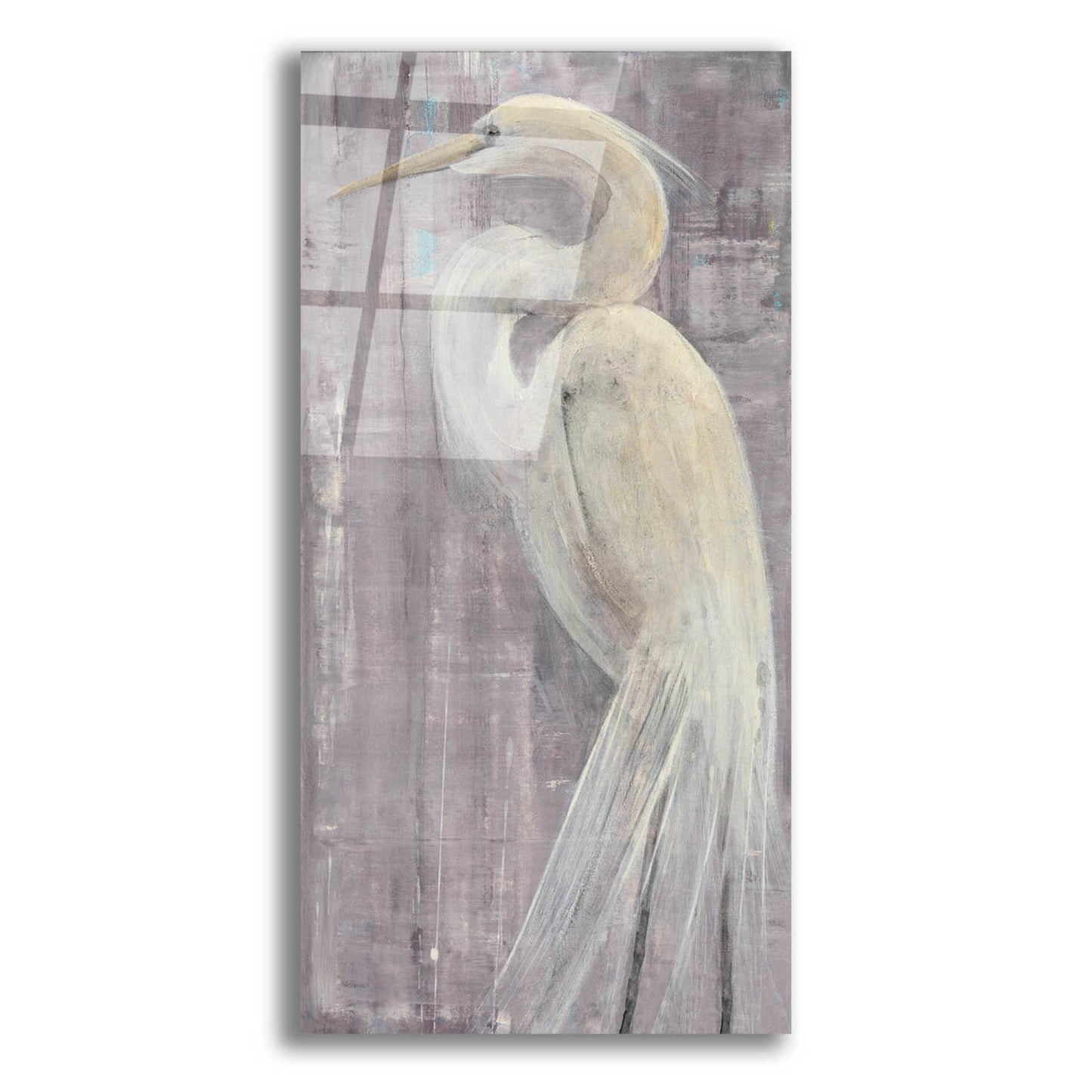 Epic Art 'Coastal Egret II Legs II' by Albena Hristova, Acrylic Glass Wall Art,12x24