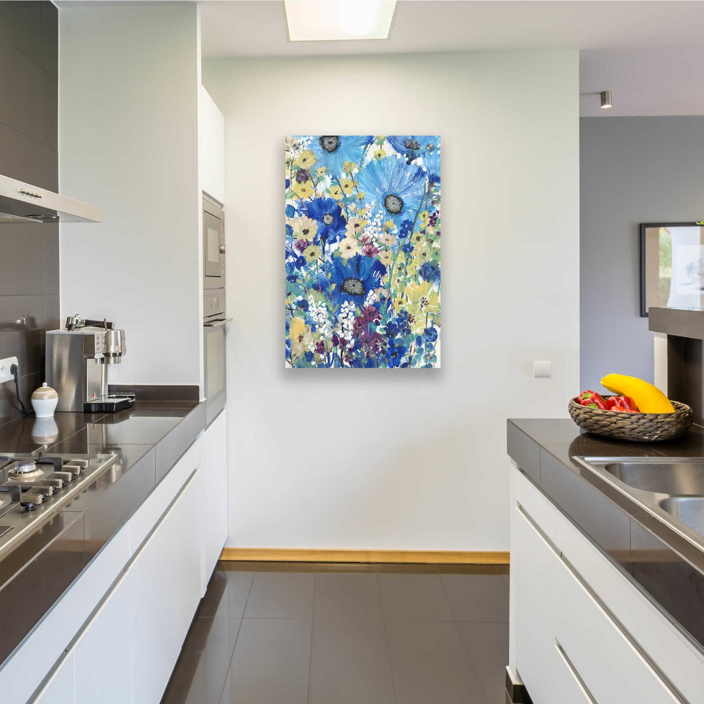 Epic Art 'Garden Blues I' by Tim O'Toole, Acrylic Glass Wall Art,24x36