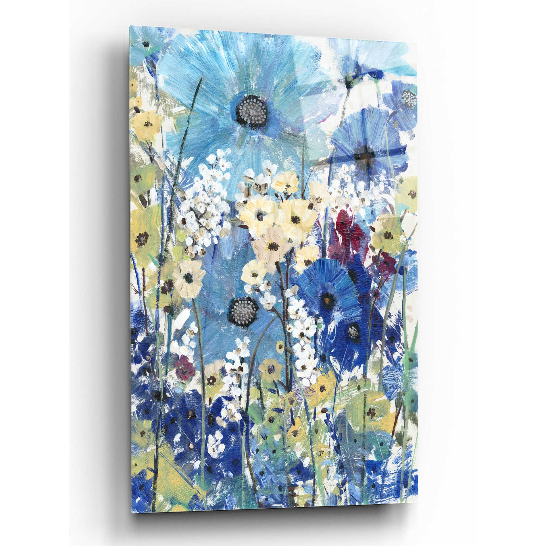 Epic Art 'Garden Blues II' by Tim O'Toole, Acrylic Glass Wall Art,12x16