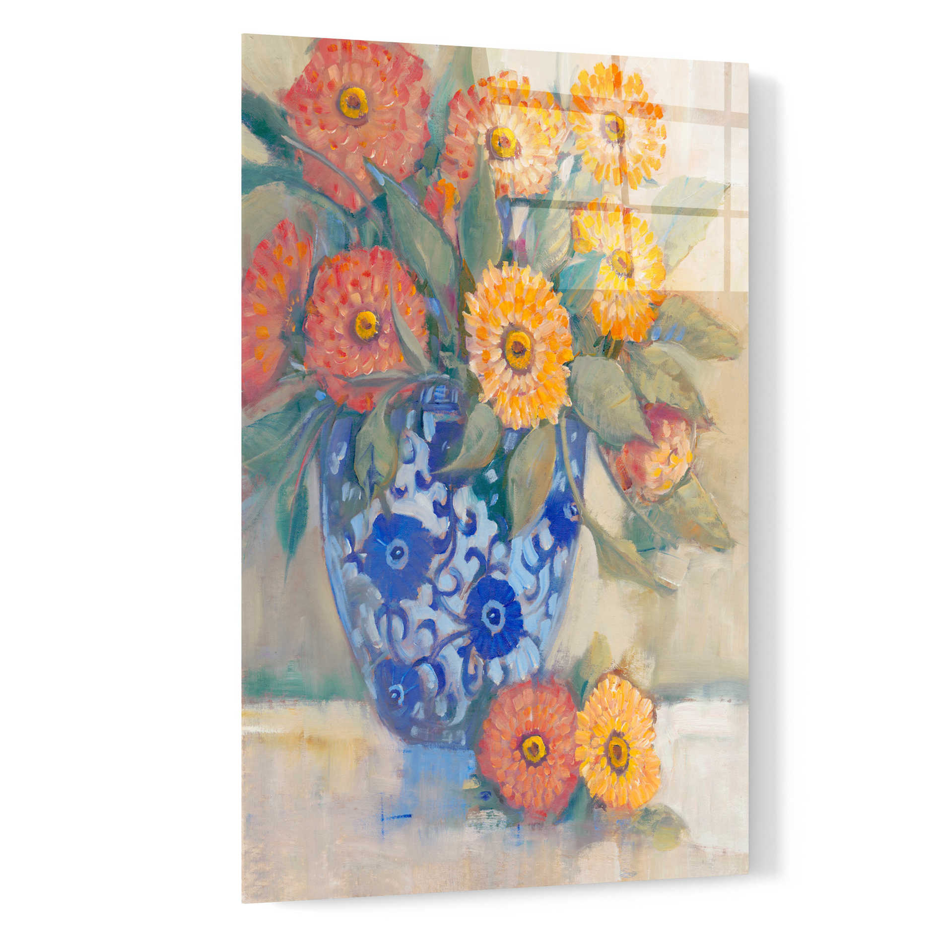 Epic Art 'Oriental Bouquet I' by Tim O'Toole, Acrylic Glass Wall Art,16x24