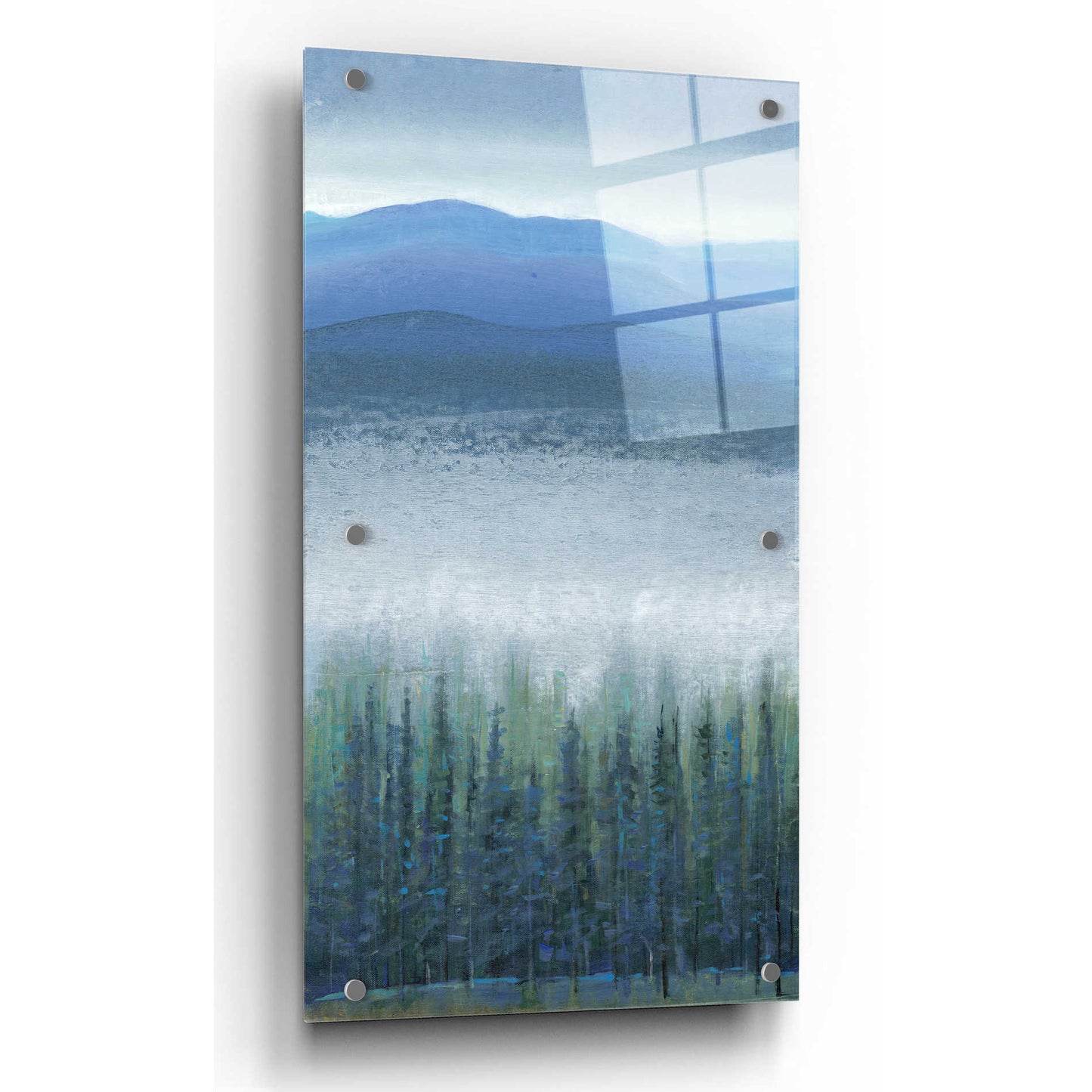 Epic Art 'Valley Fog I' by Tim O'Toole, Acrylic Glass Wall Art,12x24