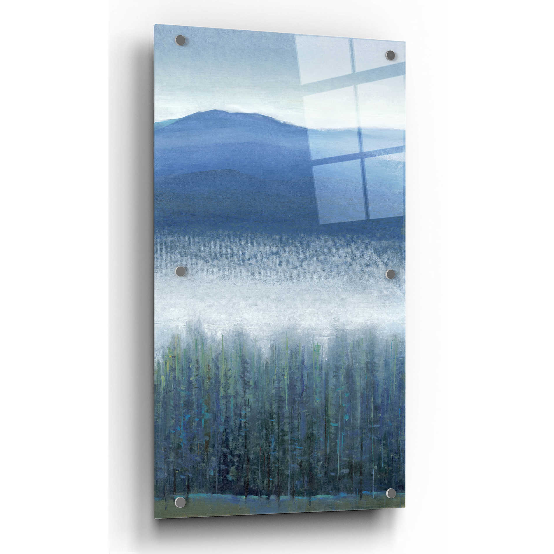 Epic Art 'Valley Fog II' by Tim O'Toole, Acrylic Glass Wall Art,12x24