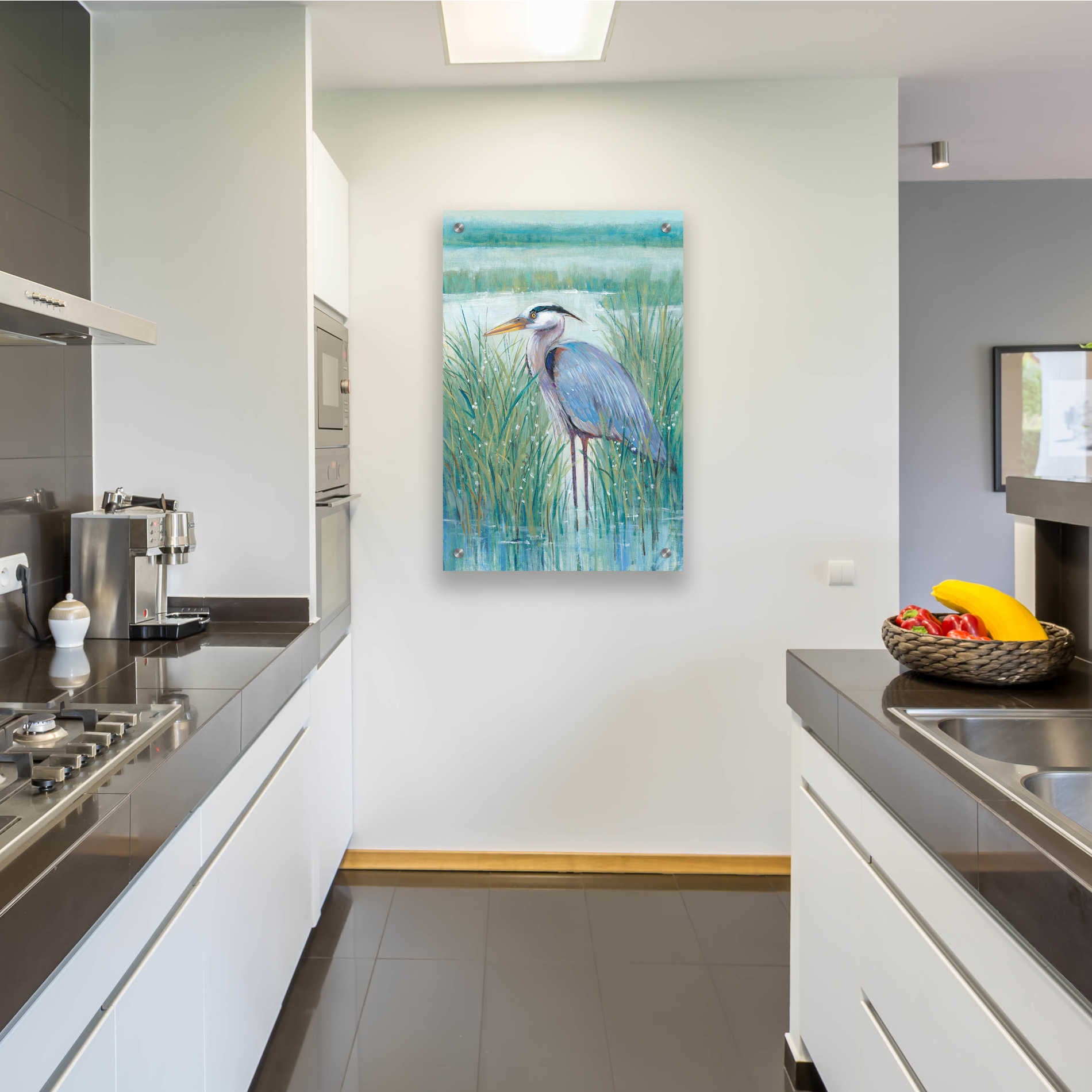 Epic Art 'Wetland Heron II' by Tim O'Toole, Acrylic Glass Wall Art,24x36