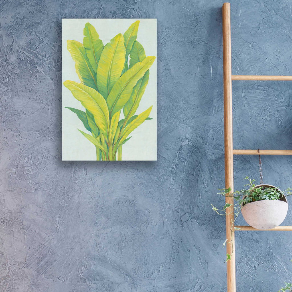 Epic Art 'Chartreuse Tropical Foliage I' by Tim O'Toole, Acrylic Glass Wall Art,16x24