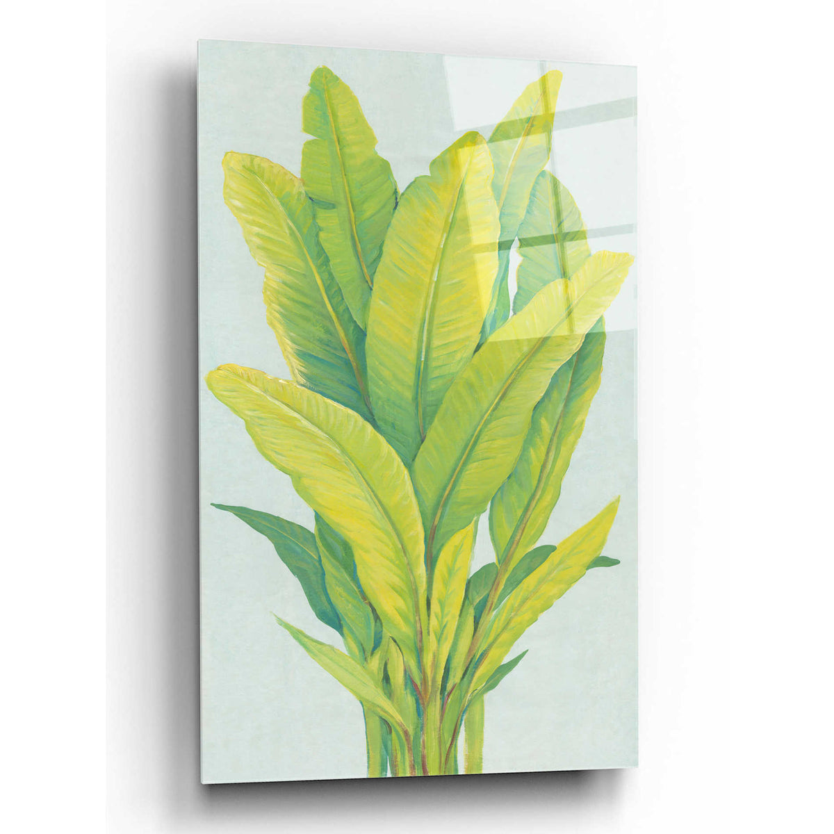 Epic Art 'Chartreuse Tropical Foliage I' by Tim O'Toole, Acrylic Glass Wall Art