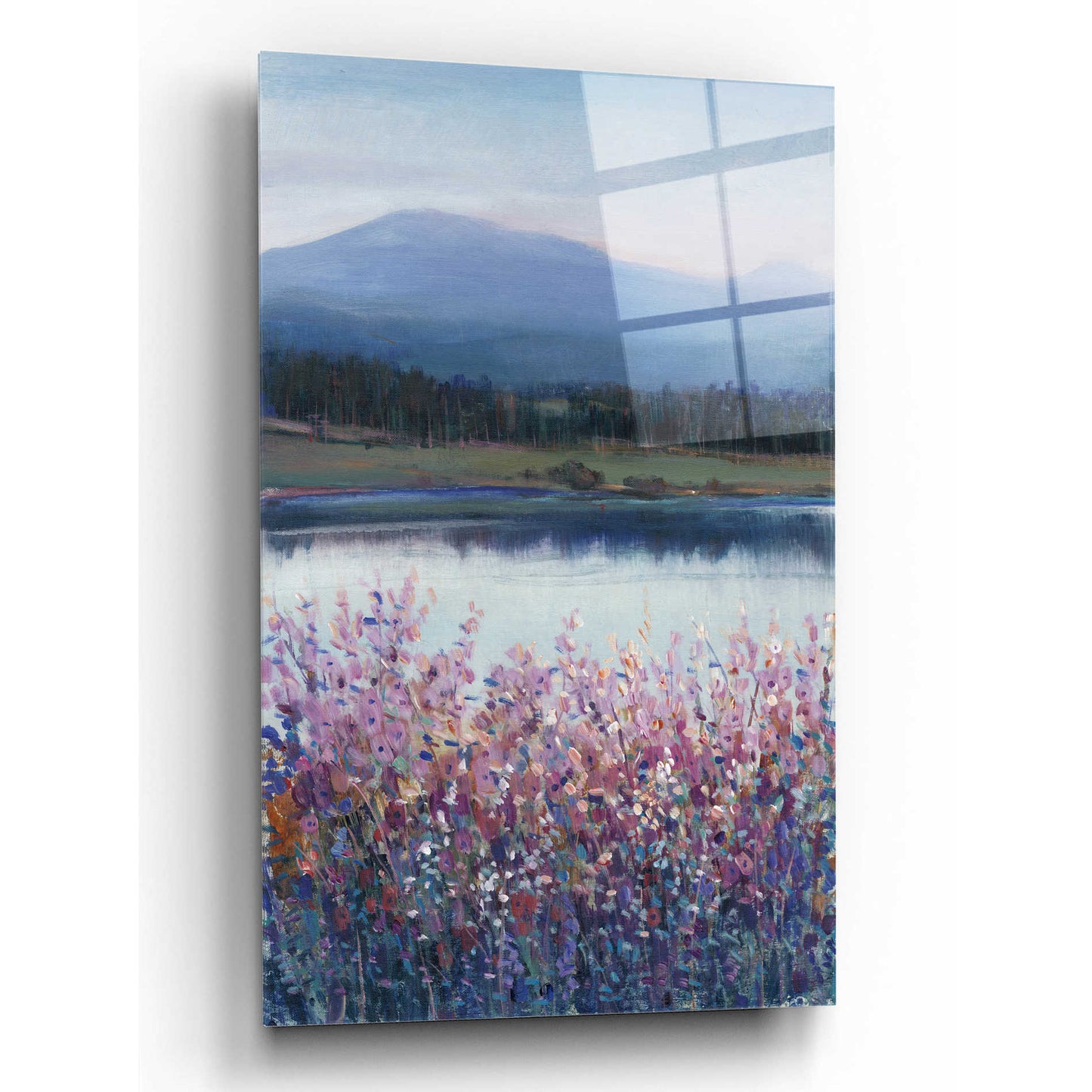 Epic Art 'Lakeside Mountain I' by Tim O'Toole, Acrylic Glass Wall Art,16x24