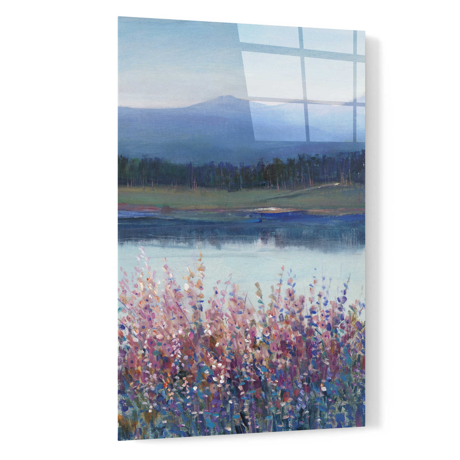 Epic Art 'Lakeside Mountain II' by Tim O'Toole, Acrylic Glass Wall Art,16x24