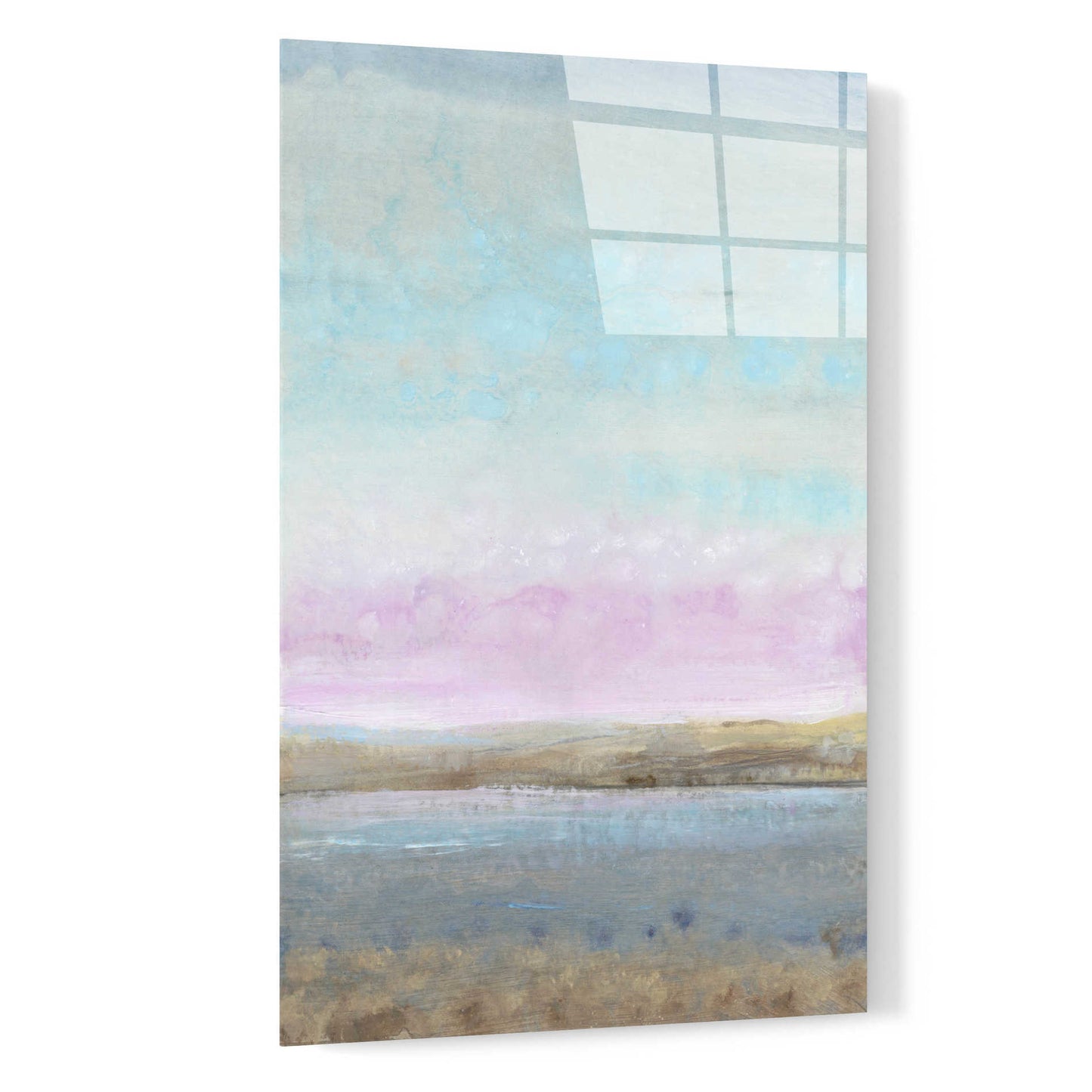 Epic Art 'Pink Horizon I' by Tim O'Toole, Acrylic Glass Wall Art,16x24