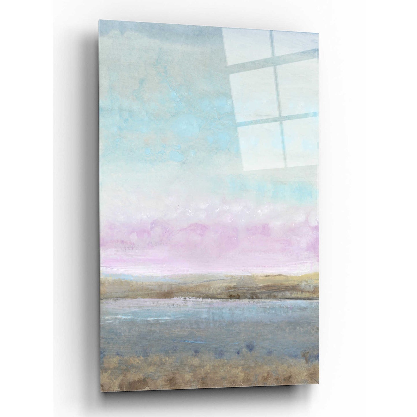 Epic Art 'Pink Horizon I' by Tim O'Toole, Acrylic Glass Wall Art,16x24