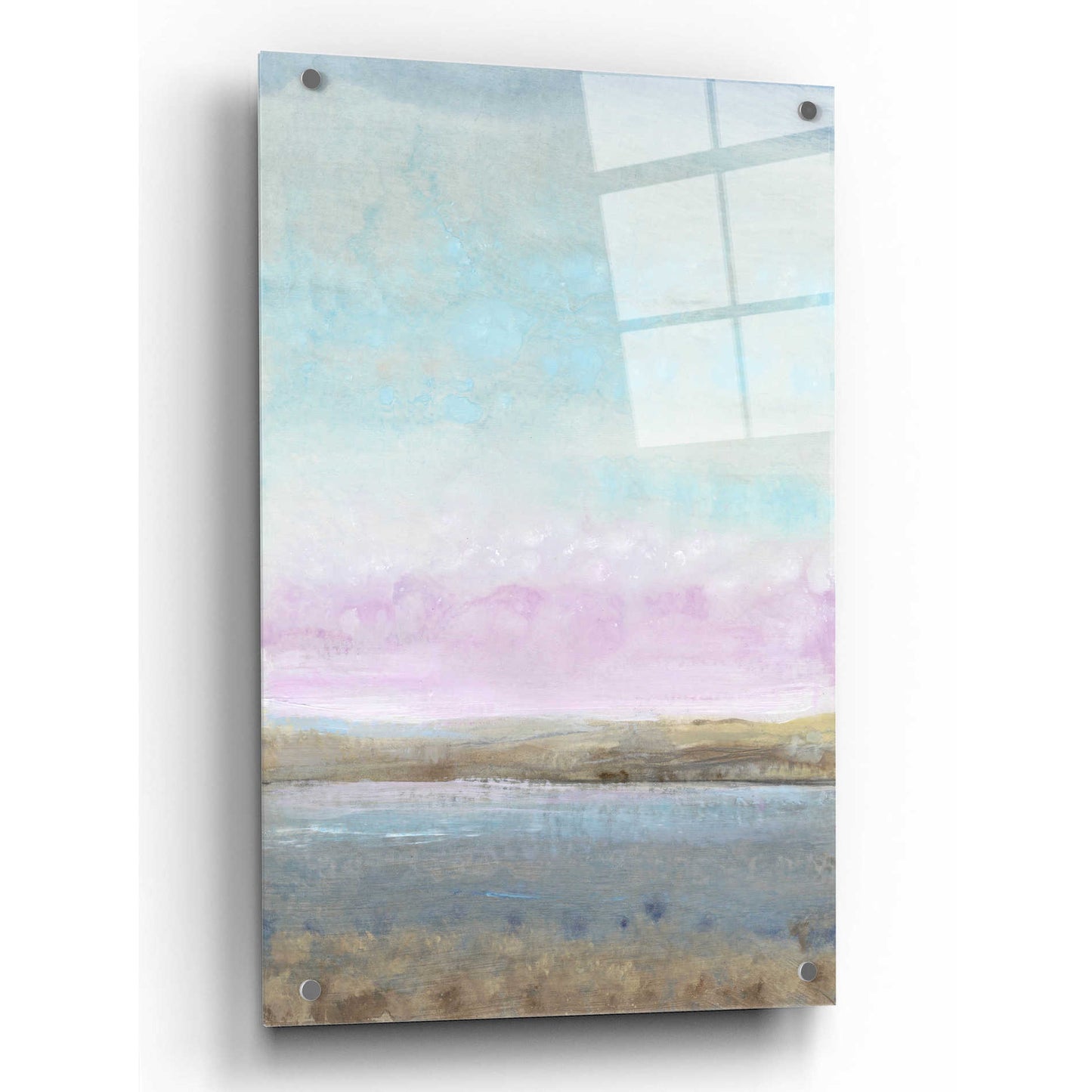 Epic Art 'Pink Horizon I' by Tim O'Toole, Acrylic Glass Wall Art,24x36