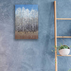 Epic Art 'Cobalt Birches I' by Tim O'Toole, Acrylic Glass Wall Art,16x24