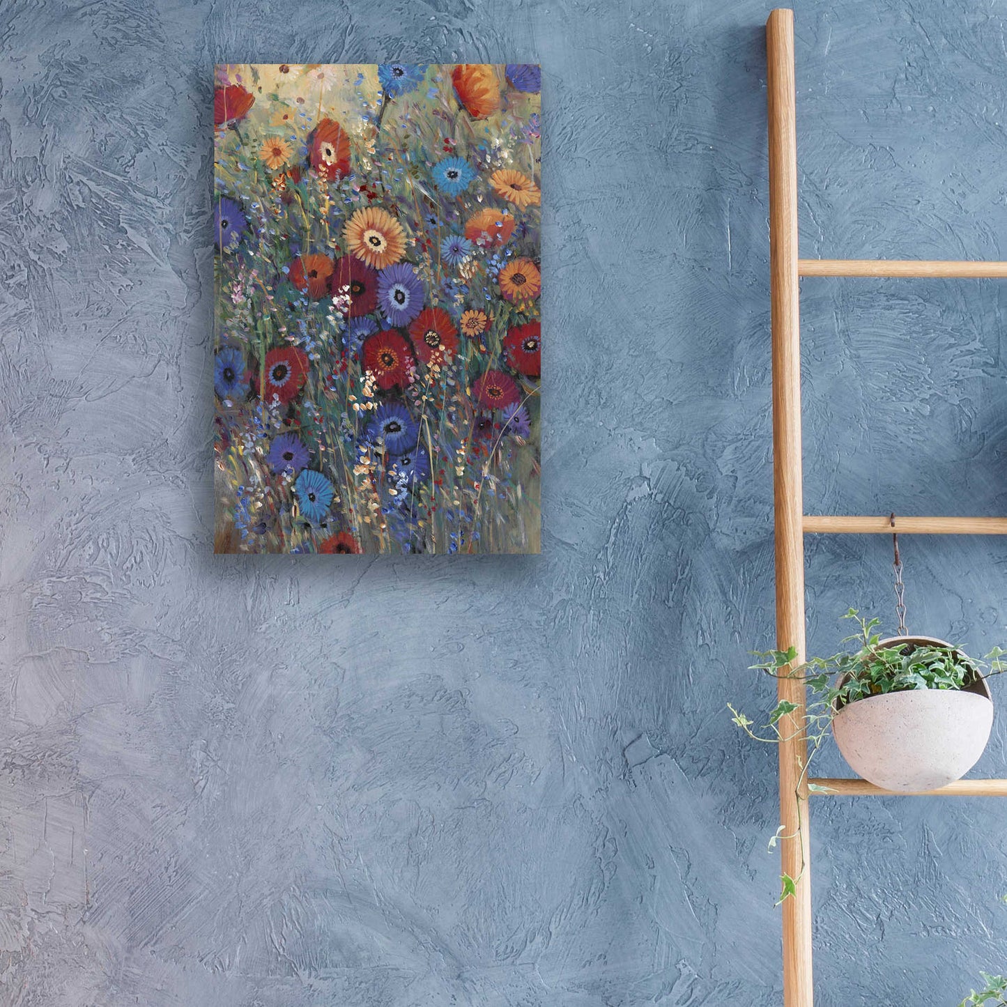 Epic Art 'Flower Patch II' by Tim O'Toole, Acrylic Glass Wall Art,16x24