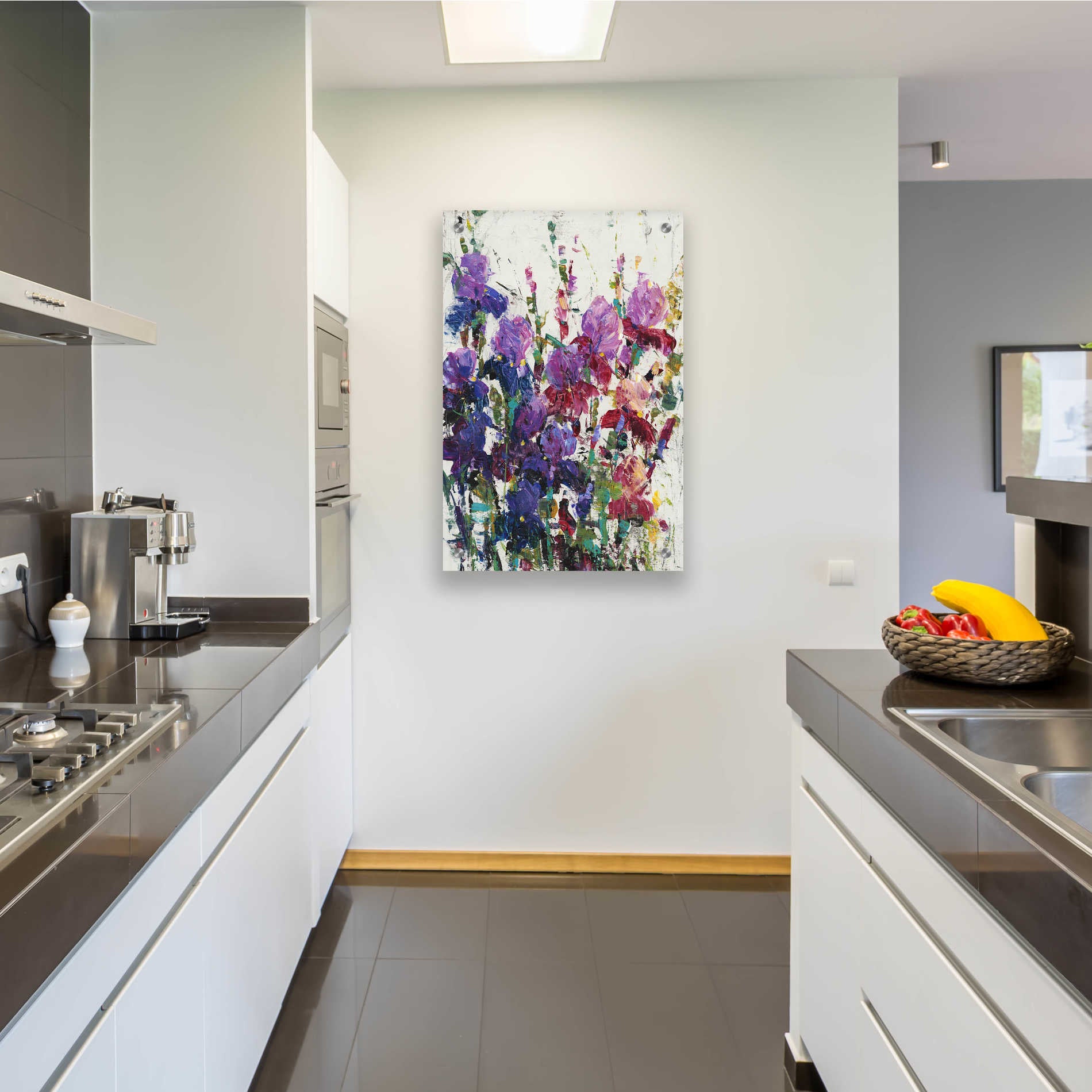 Epic Art 'Iris Blooming II' by Tim O'Toole, Acrylic Glass Wall Art,24x36