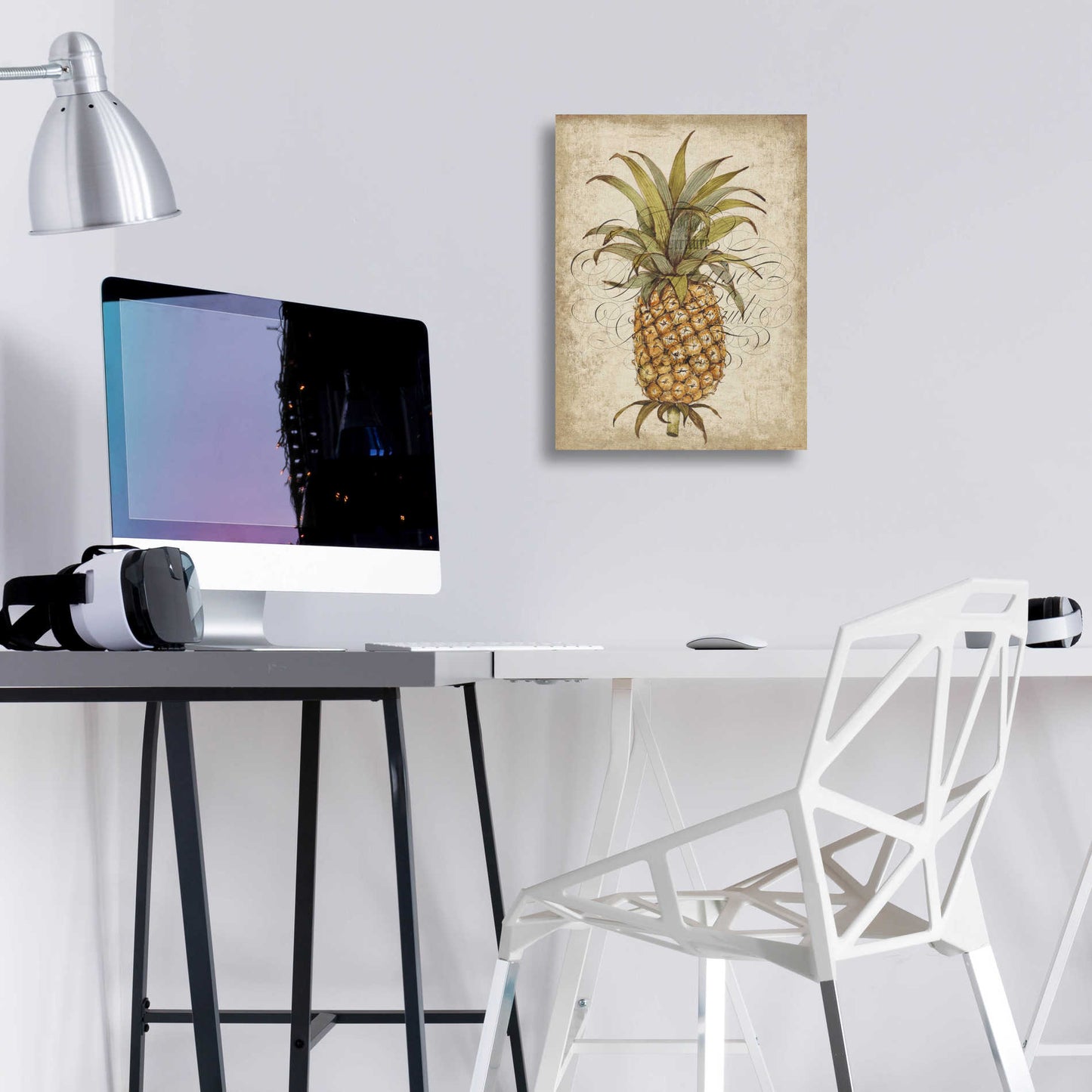 Epic Art 'Pineapple Study II' by Tim O'Toole, Acrylic Glass Wall Art,12x16