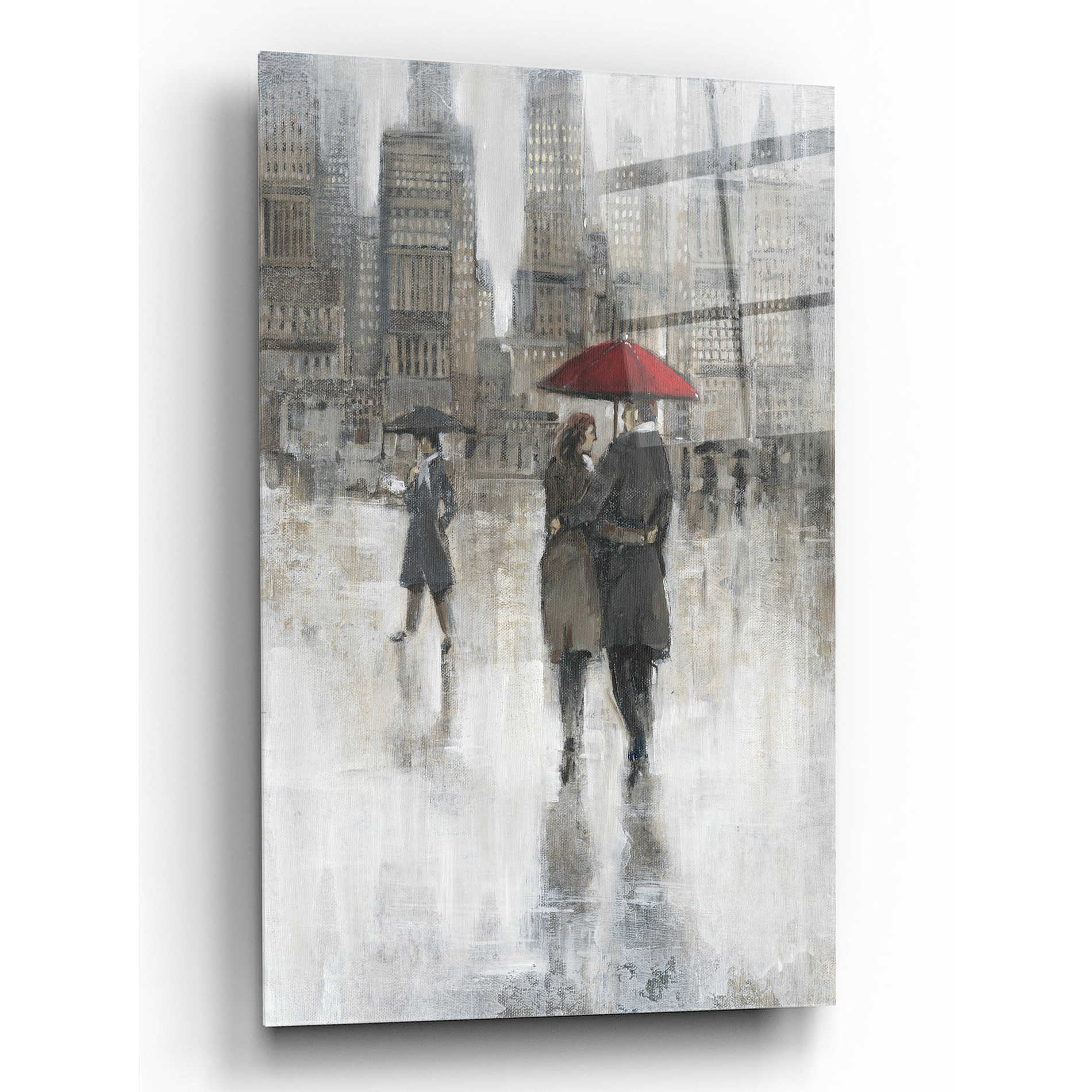 Epic Art 'Rain in The City II' by Tim O'Toole, Acrylic Glass Wall Art,16x24