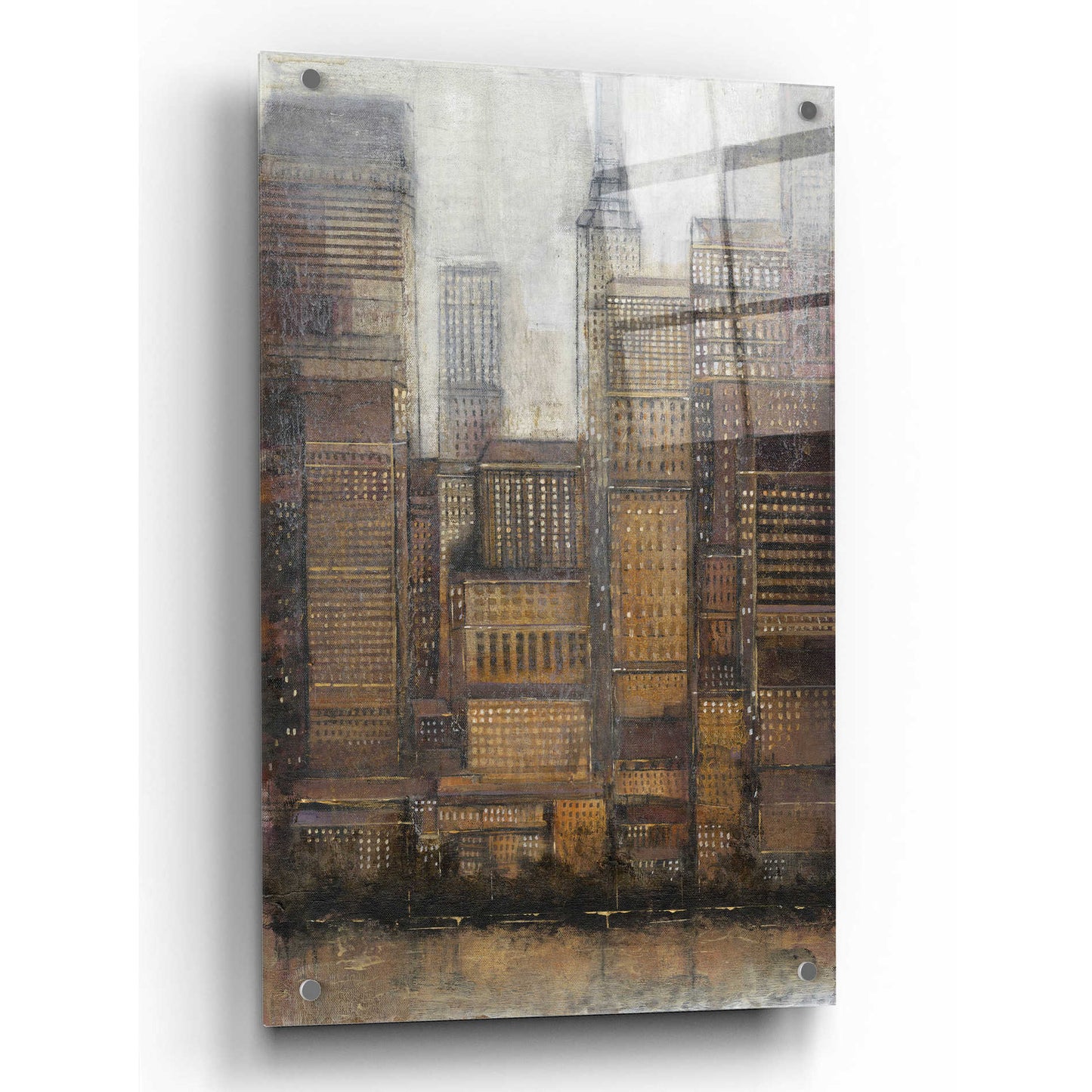 Epic Art 'Uptown City I' by Tim O'Toole, Acrylic Glass Wall Art,24x36