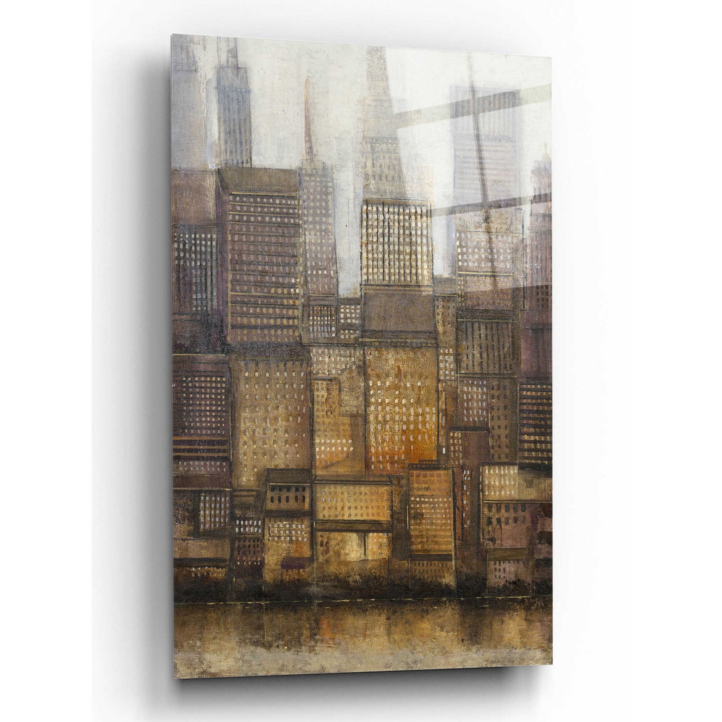 Epic Art 'Uptown City II' by Tim O'Toole, Acrylic Glass Wall Art,12x16