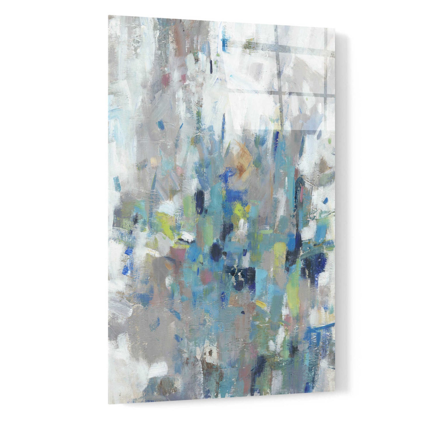 Epic Art 'Edgy Blues II' by Tim O'Toole, Acrylic Glass Wall Art,16x24