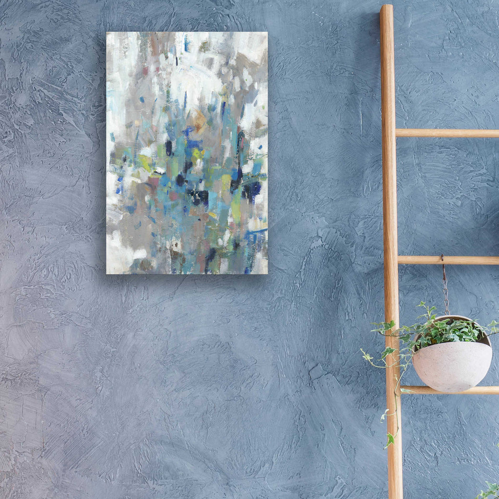 Epic Art 'Edgy Blues II' by Tim O'Toole, Acrylic Glass Wall Art,16x24