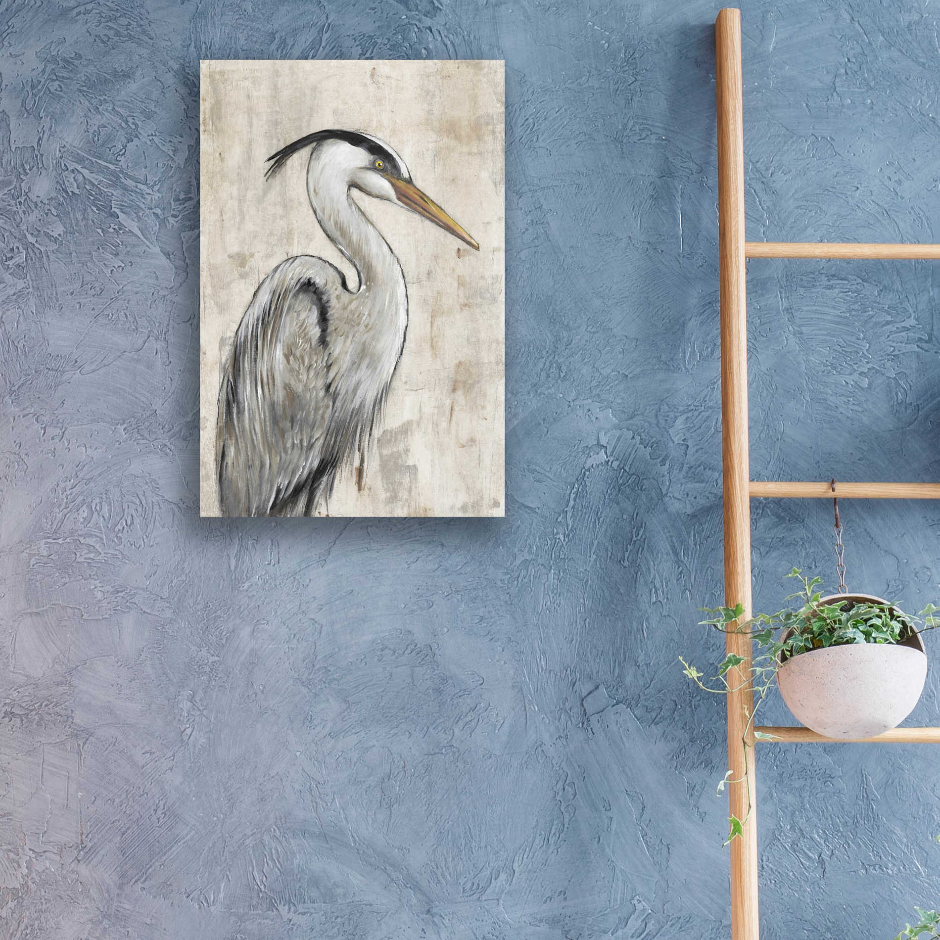 Epic Art 'Grey Heron I' by Tim O'Toole, Acrylic Glass Wall Art,16x24