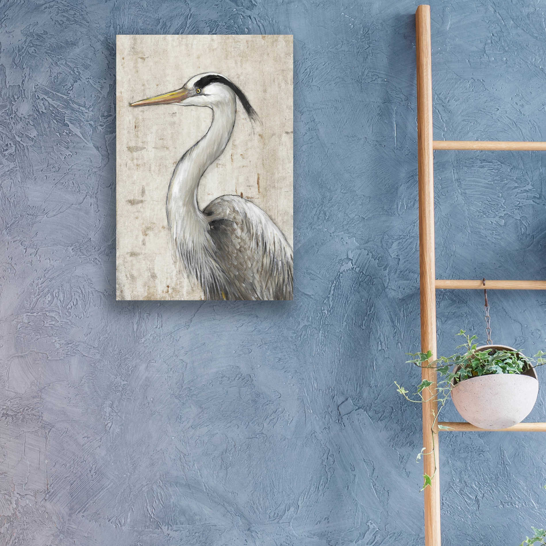 Epic Art 'Grey Heron II' by Tim O'Toole, Acrylic Glass Wall Art,16x24