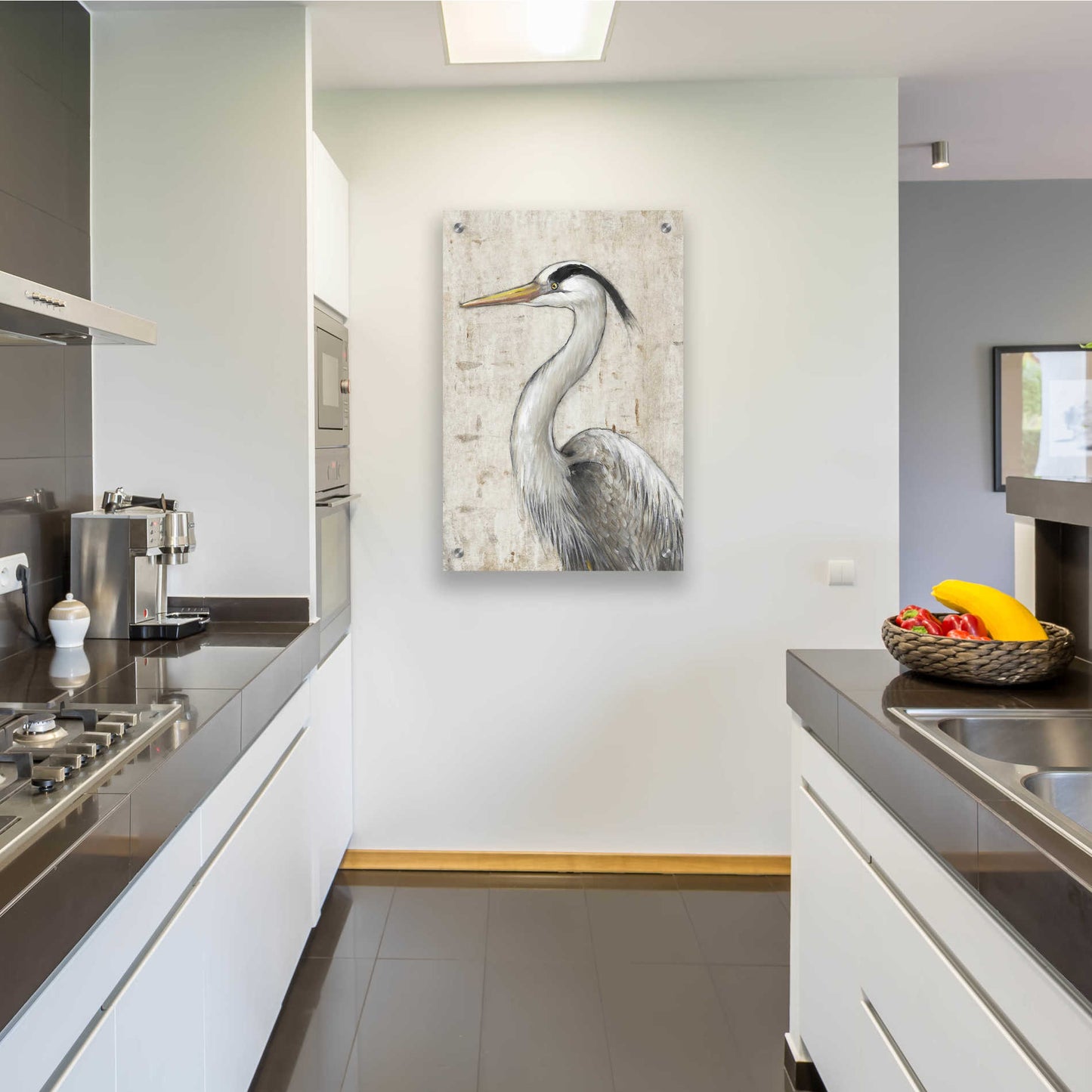 Epic Art 'Grey Heron II' by Tim O'Toole, Acrylic Glass Wall Art,24x36