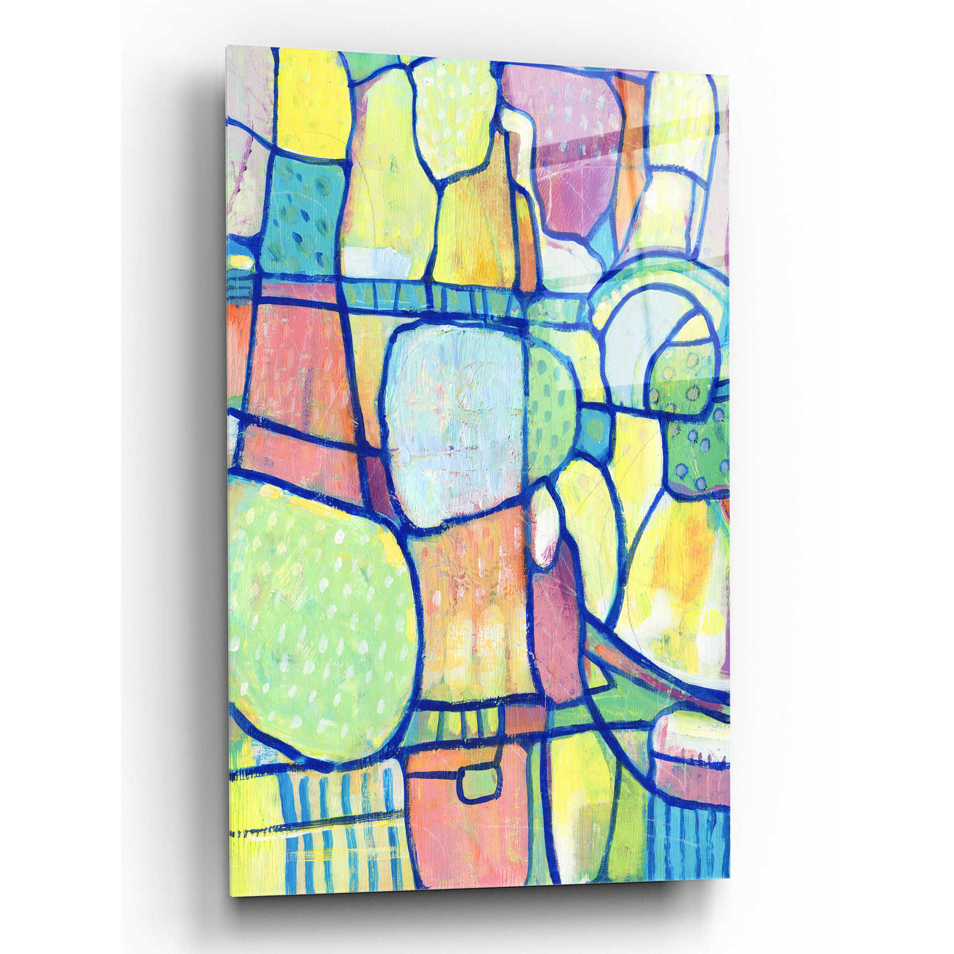 Epic Art 'Stained Glass Composition I' by Tim O'Toole, Acrylic Glass Wall Art,12x16