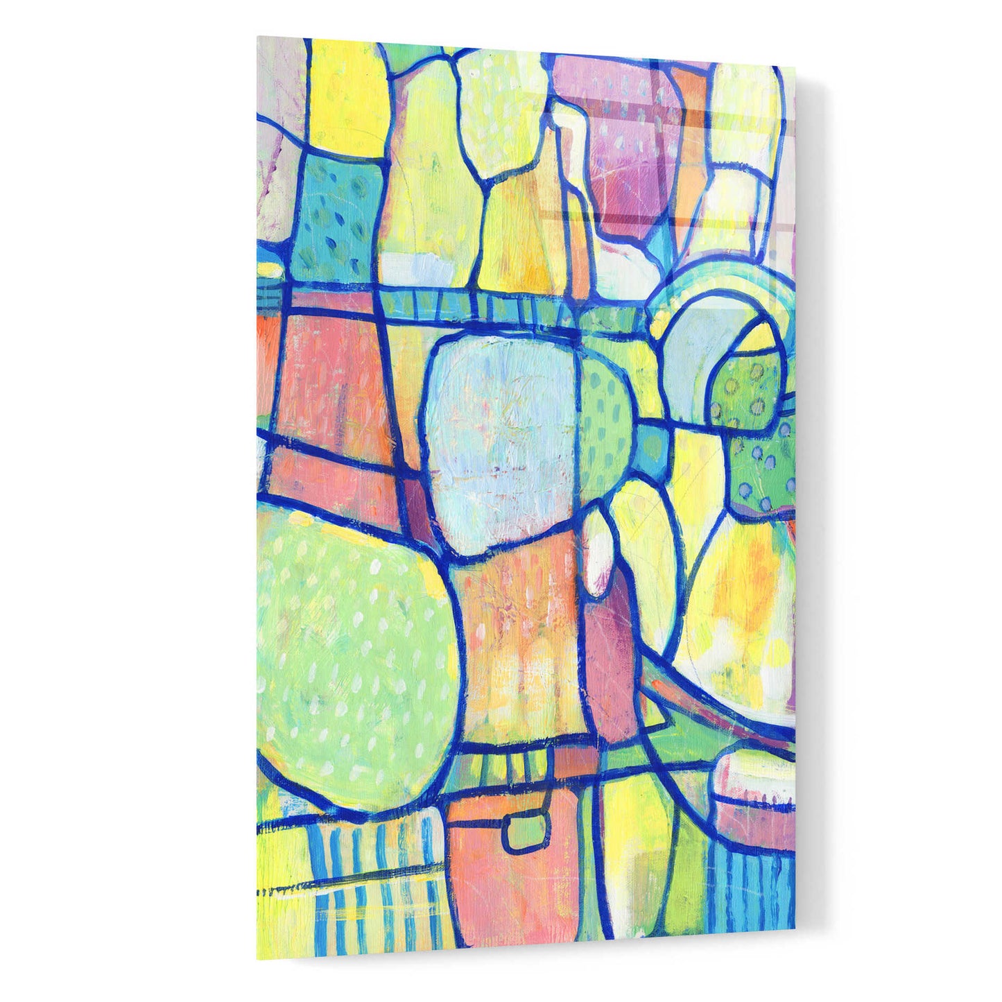 Epic Art 'Stained Glass Composition I' by Tim O'Toole, Acrylic Glass Wall Art,16x24